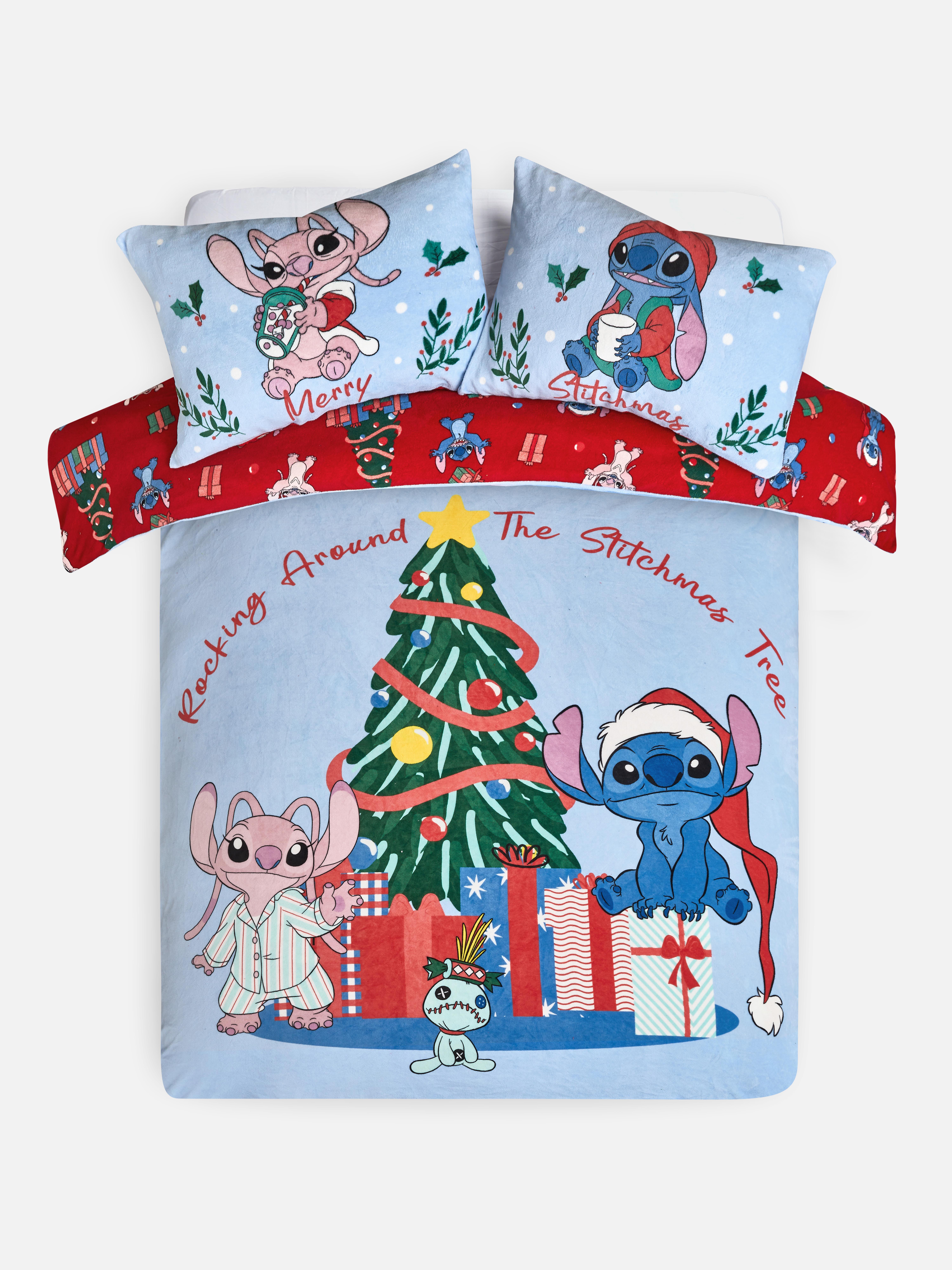 Tweepersoons kerstdekbedovertrekset Disney's Stitch