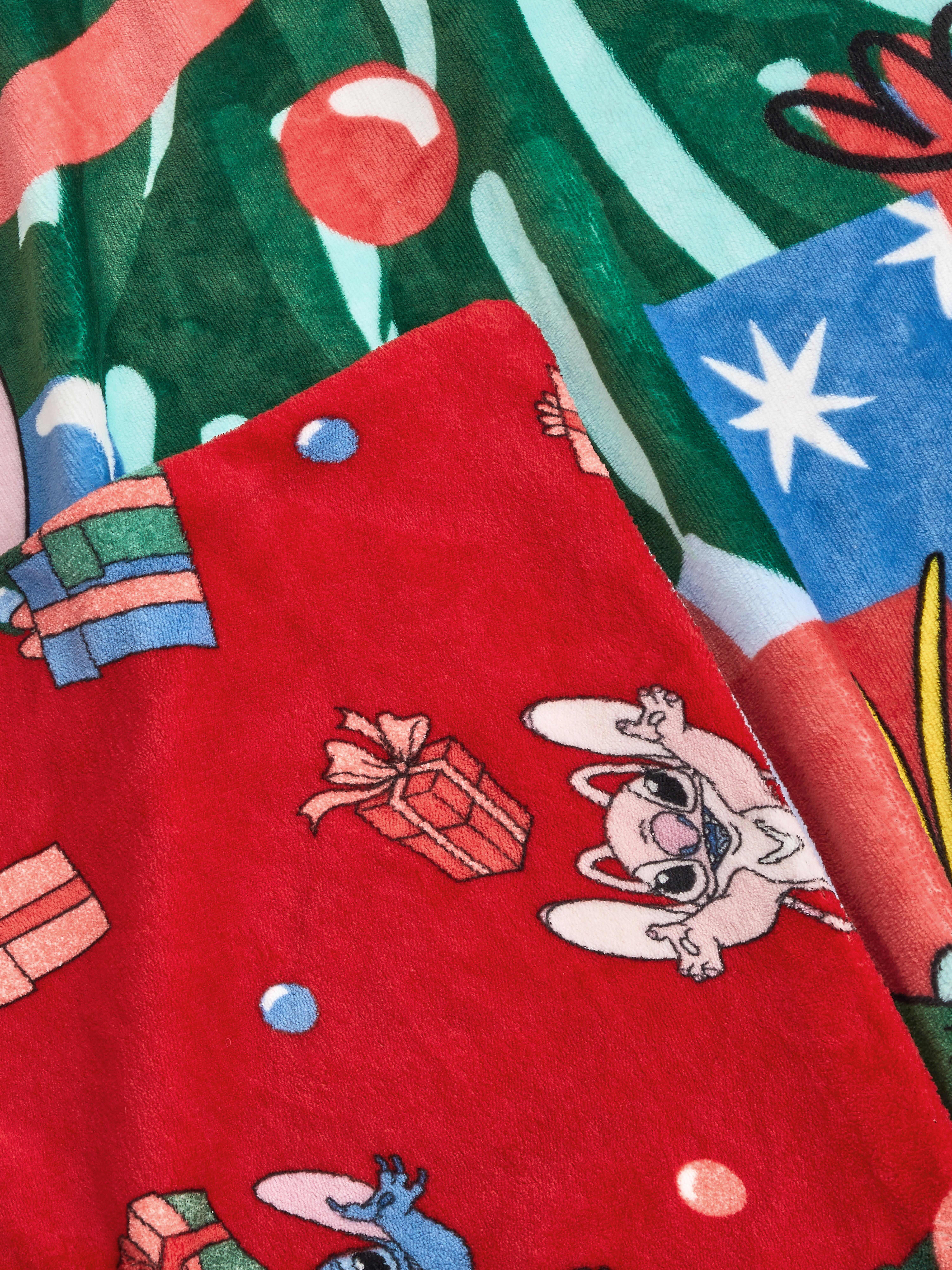 Tweepersoons kerstdekbedovertrekset Disney's Stitch