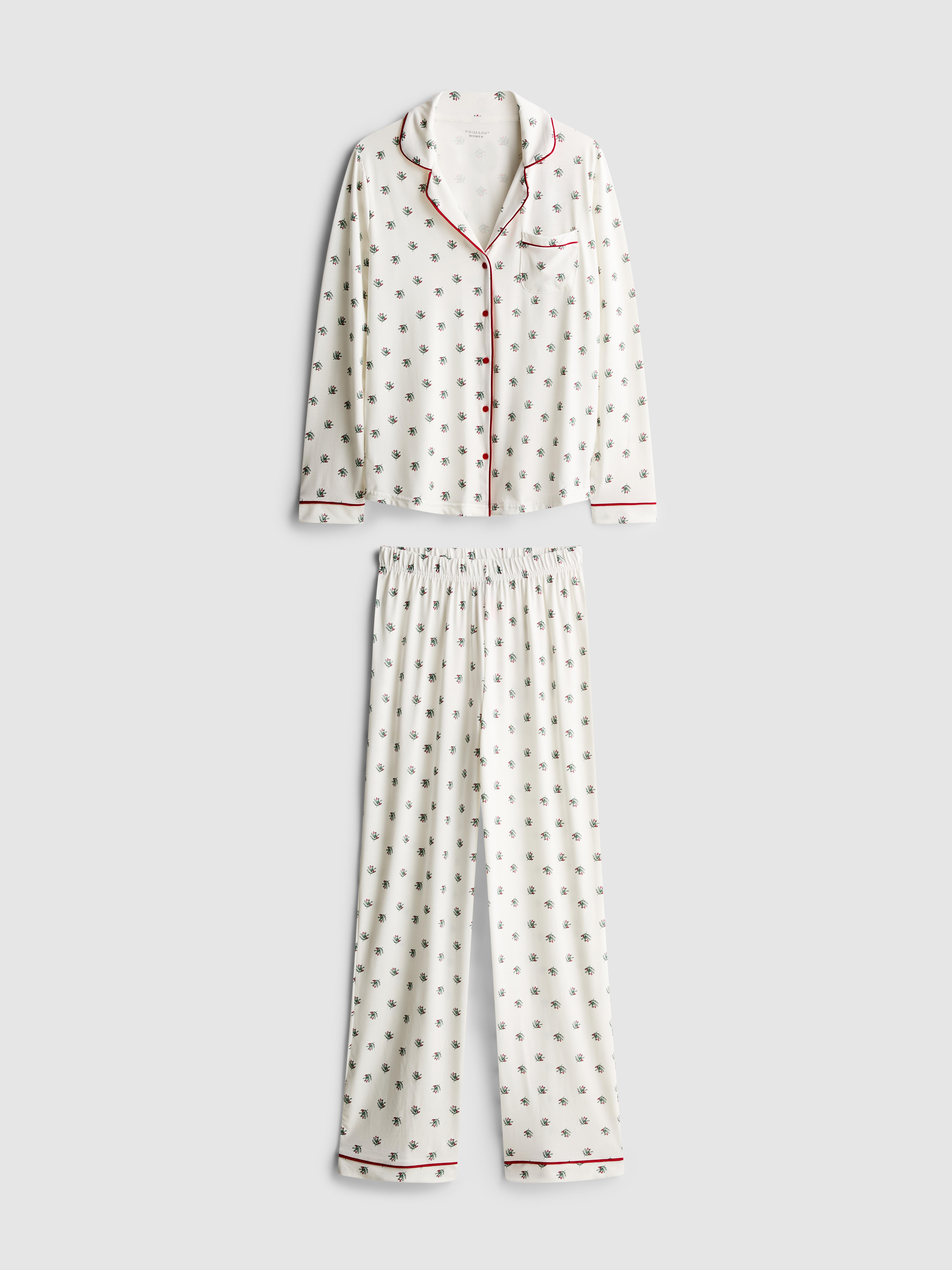 Women's Christmas Holly Family Twinning Boyfriend Pyjamas