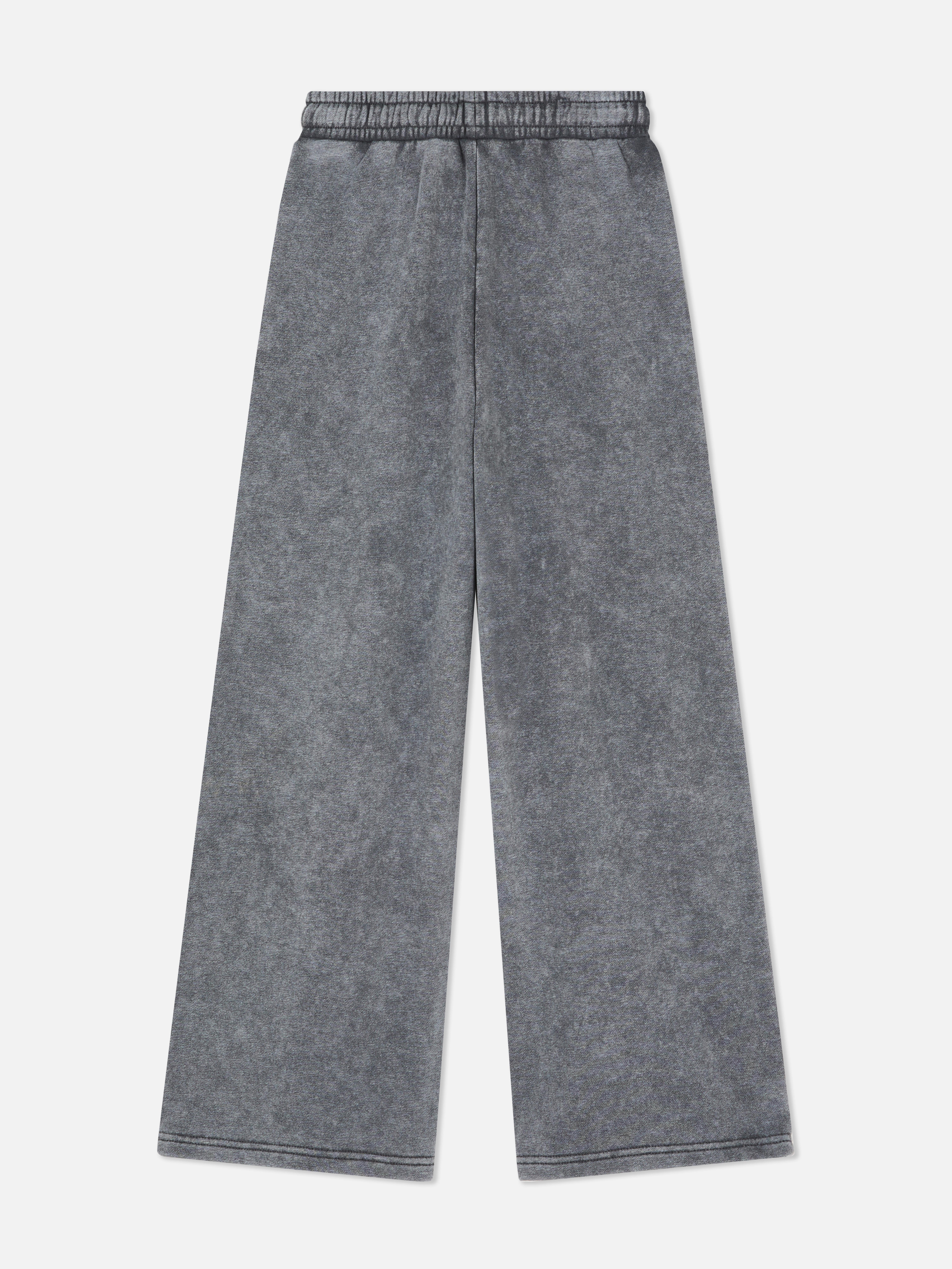7-15yrs | Acid Wash Wide Leg Joggers