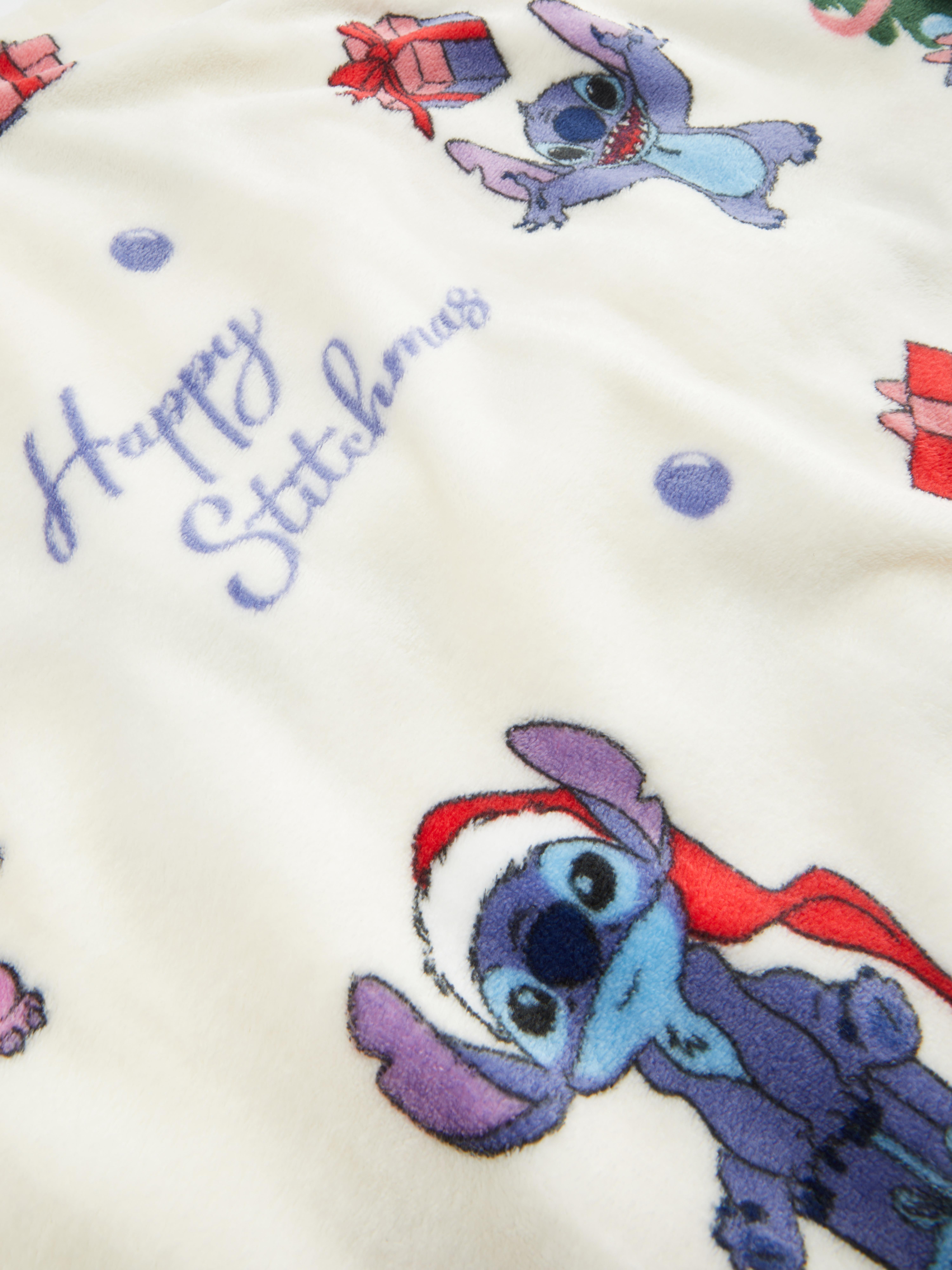 Manta Natal Disney Stitch e Angel