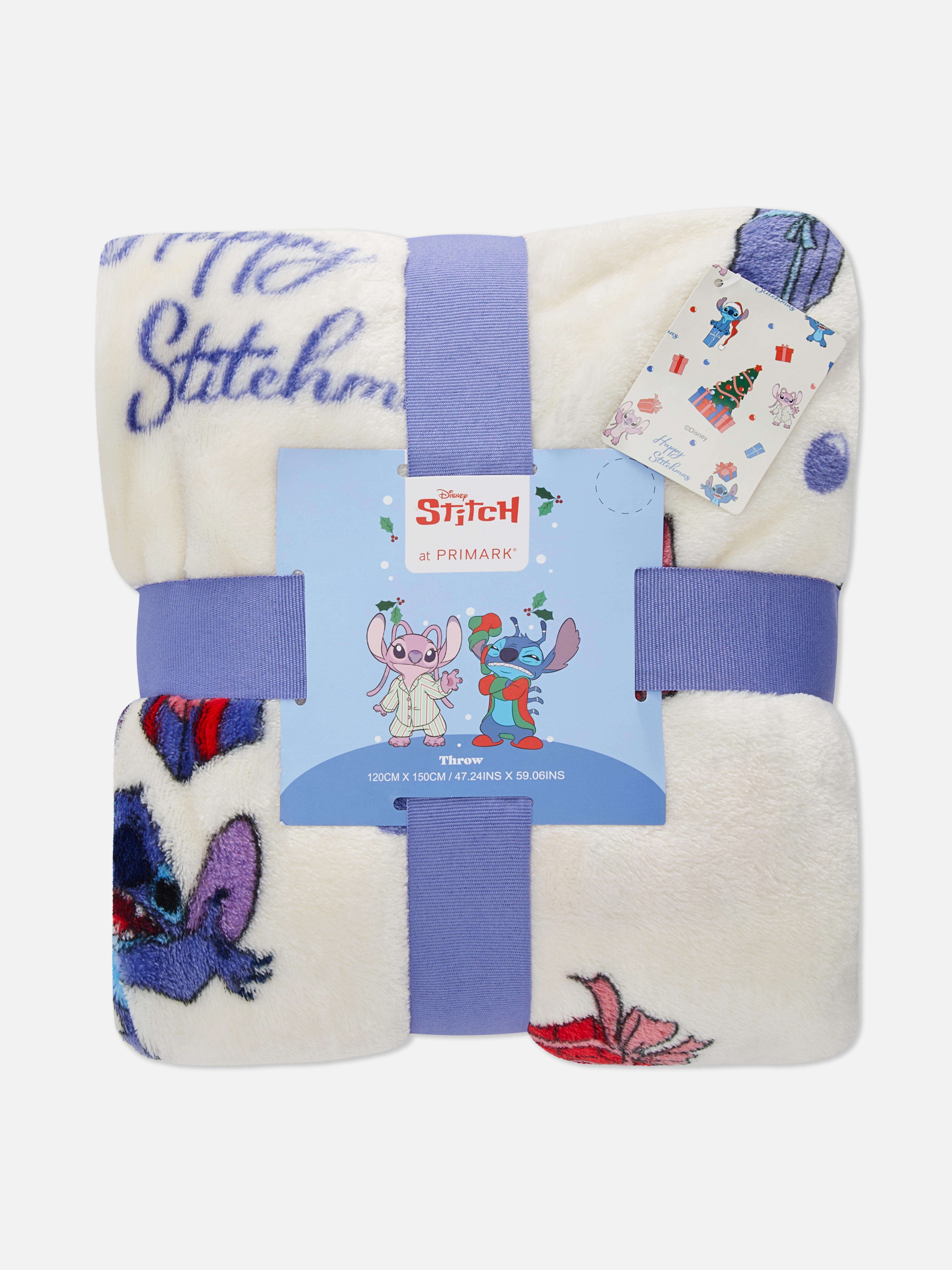 Manta Natal Disney Stitch e Angel