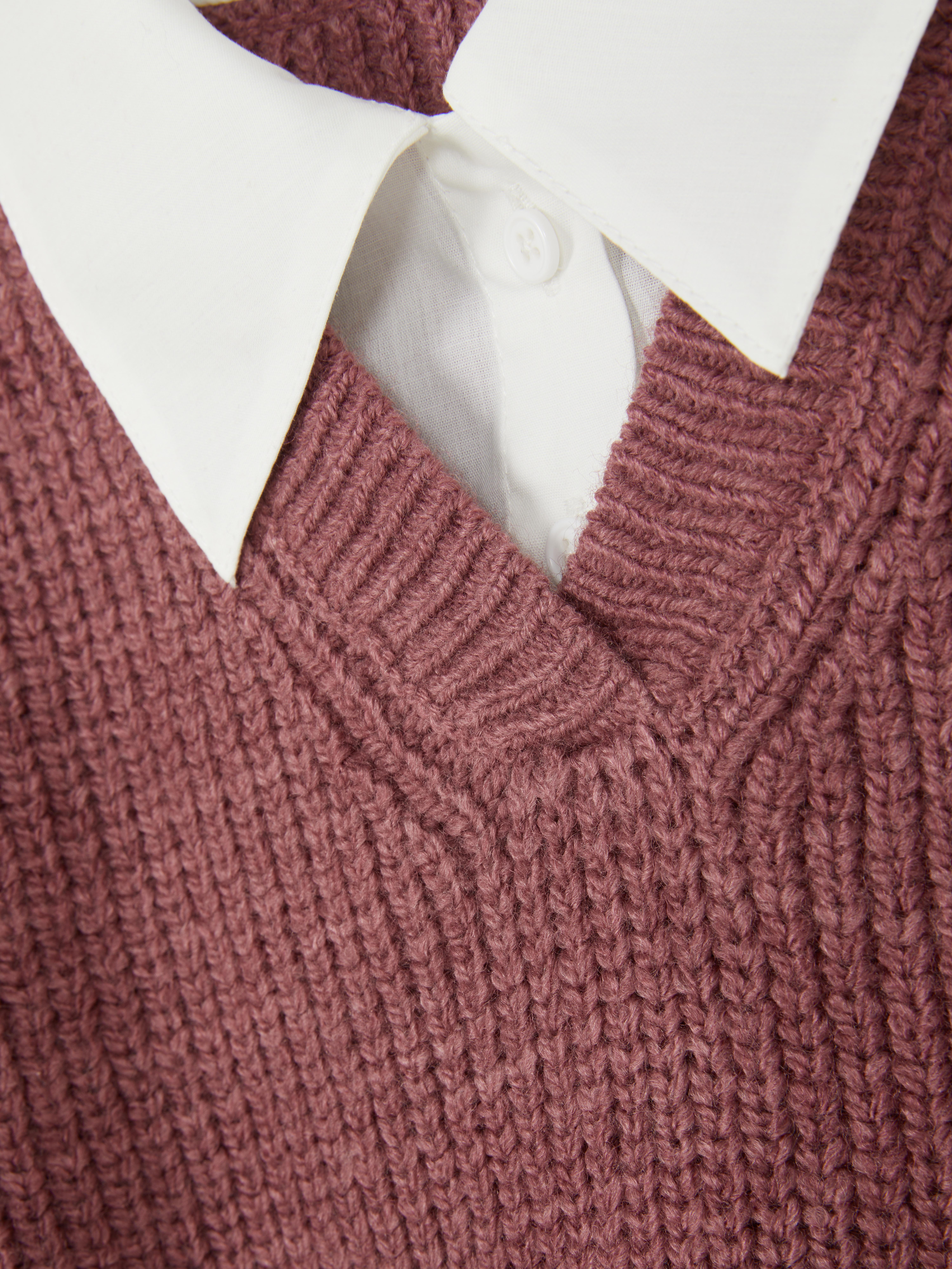 7-15yrs | 2-in-1 Shirt and Knit Vest