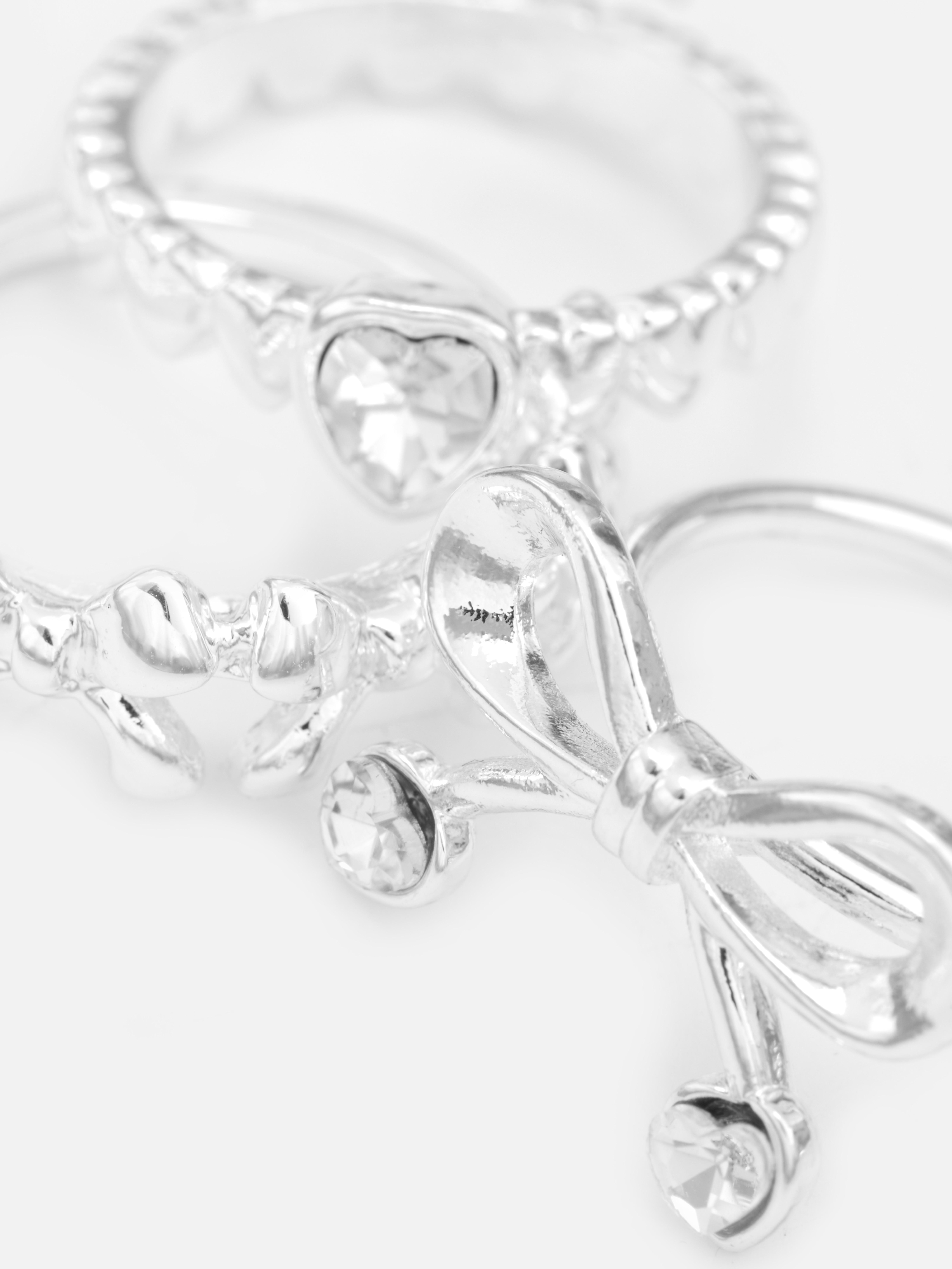 Ringe mit Schleifenmotiven, 3er-Pack