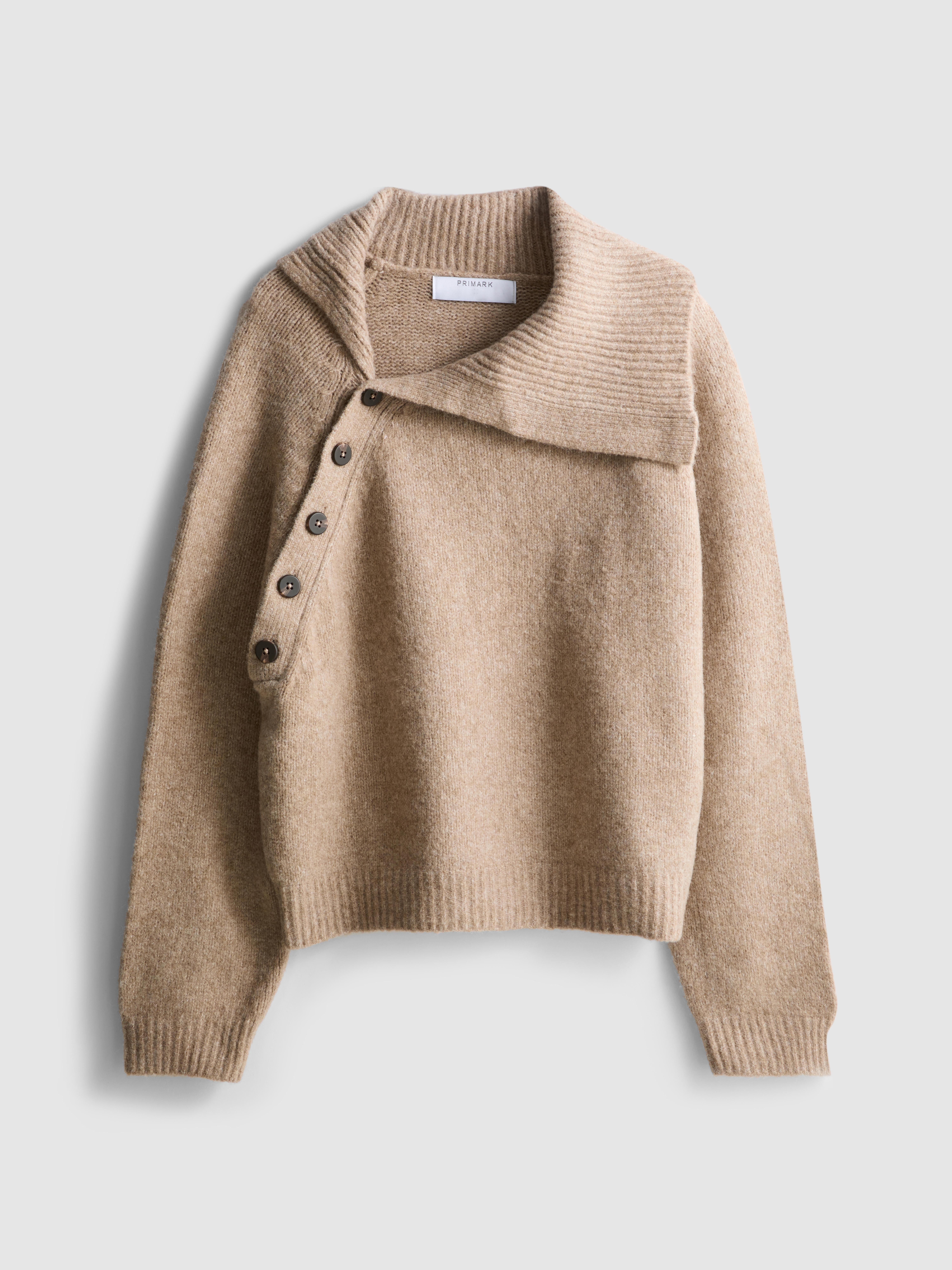 Asymmetric Collar Jumper