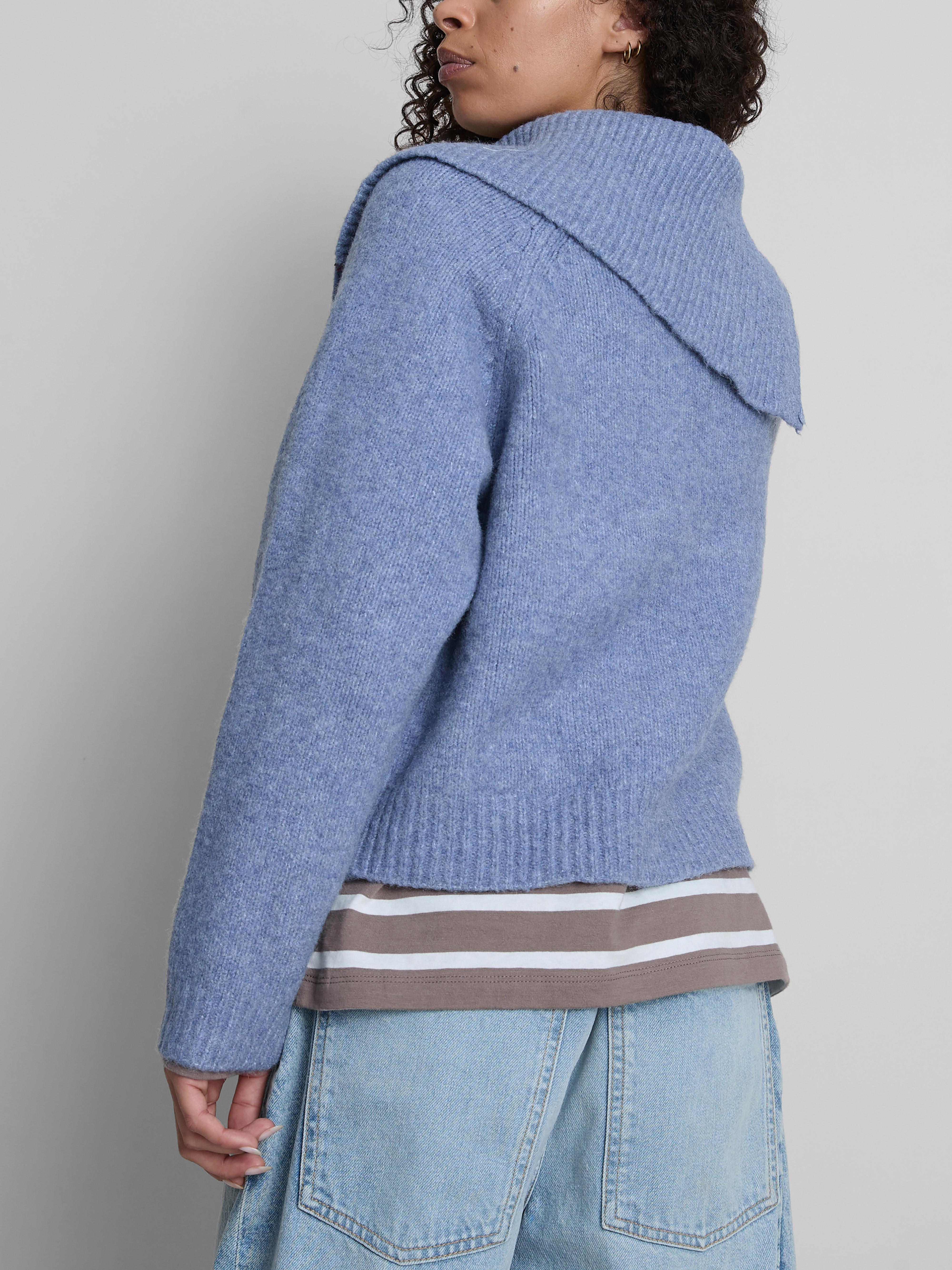 Asymmetric Collar Jumper