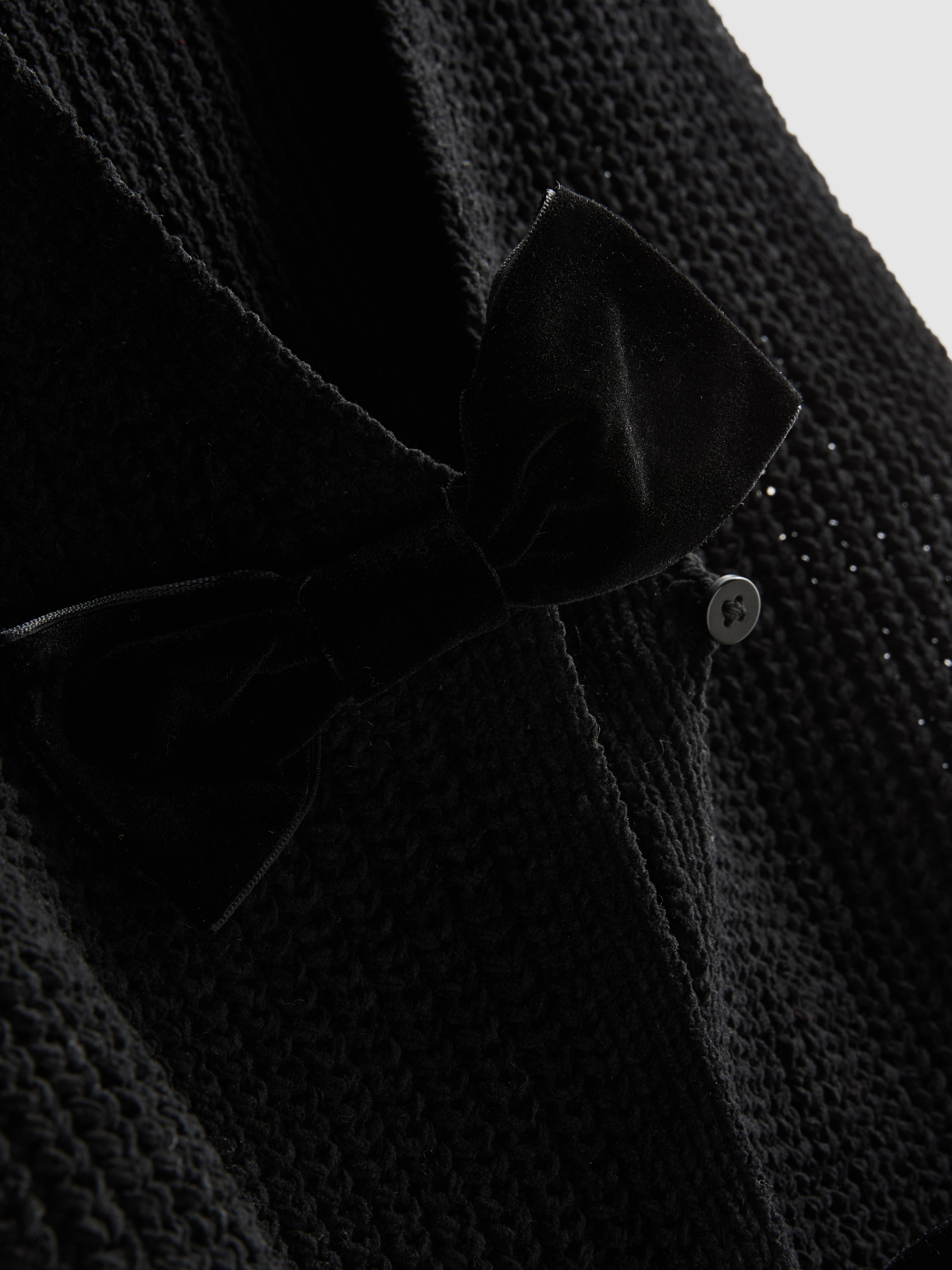 7-15yrs | Bow Knit Waistcoat