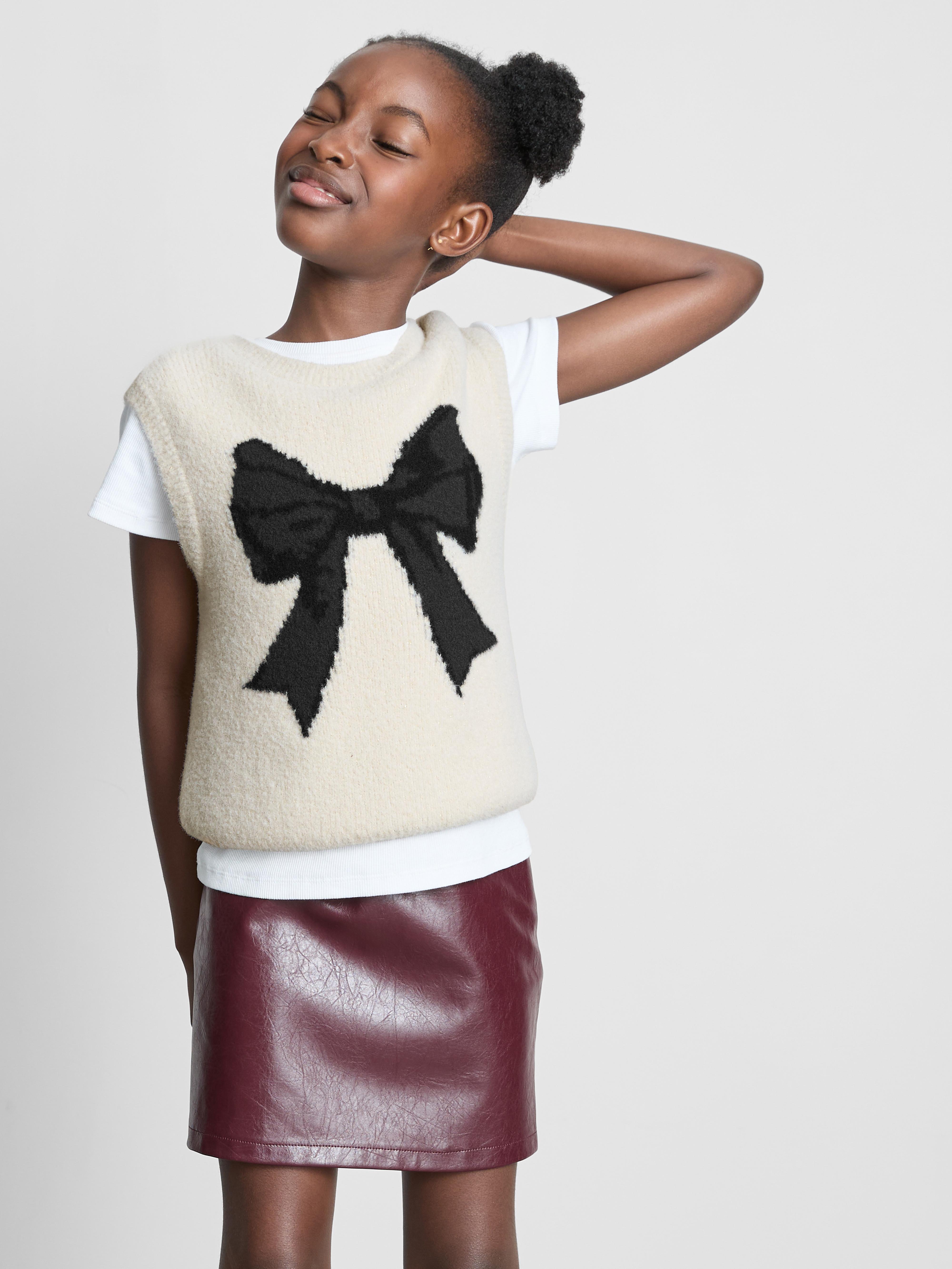 7-15yrs | Bow Knit Vest