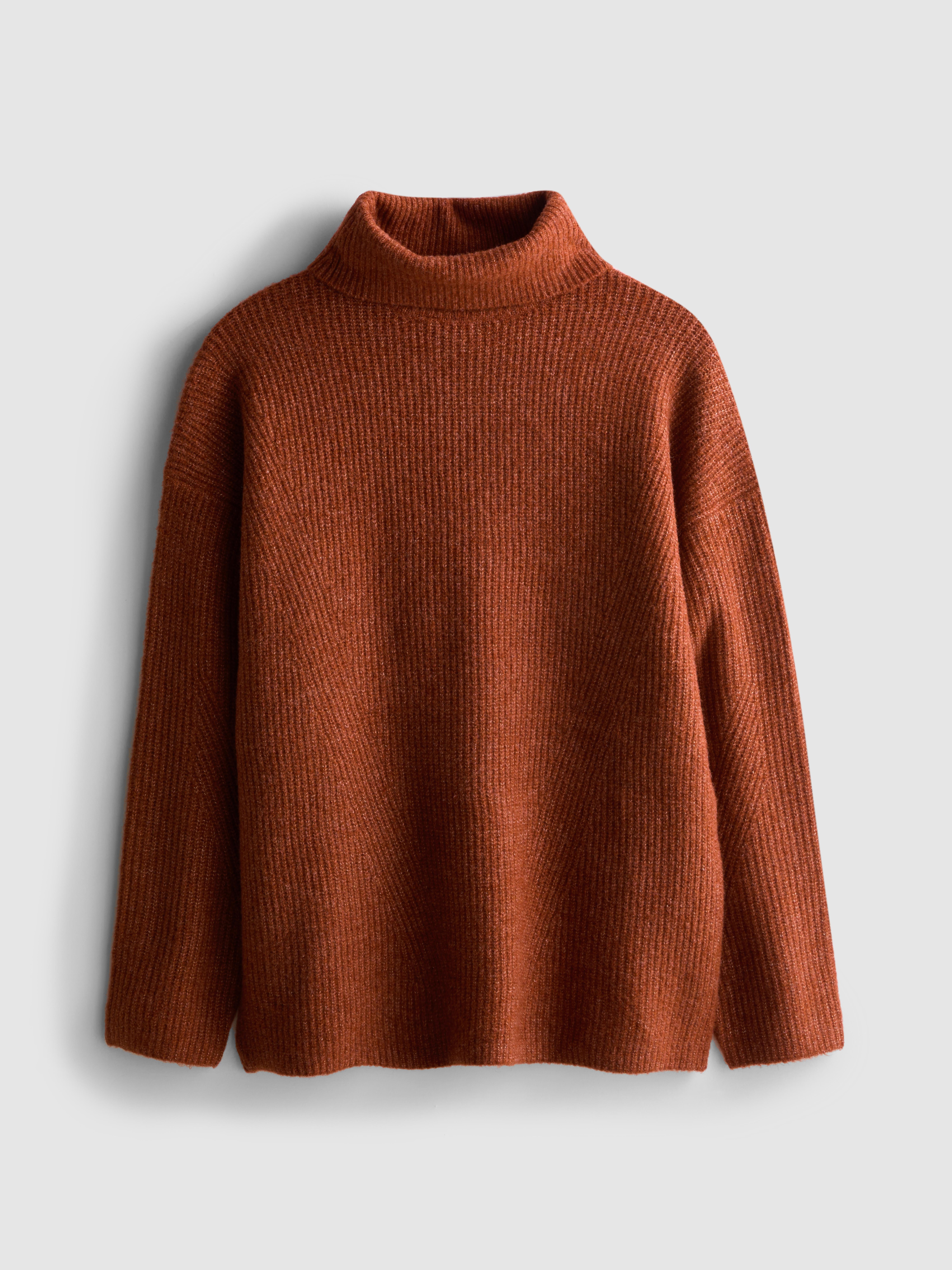Ribbed Turtle Neck Jumper