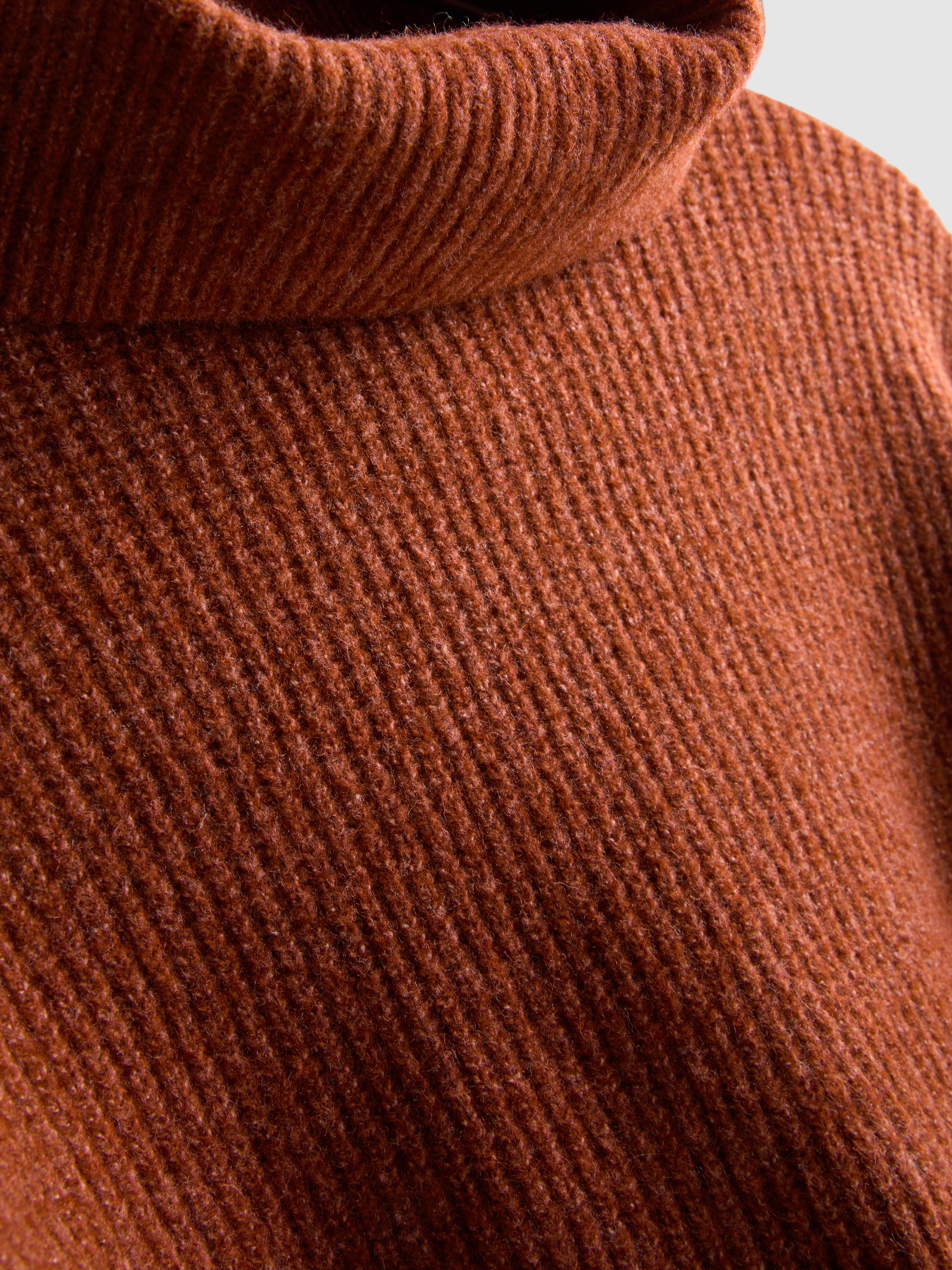 Ribbed Turtle Neck Jumper