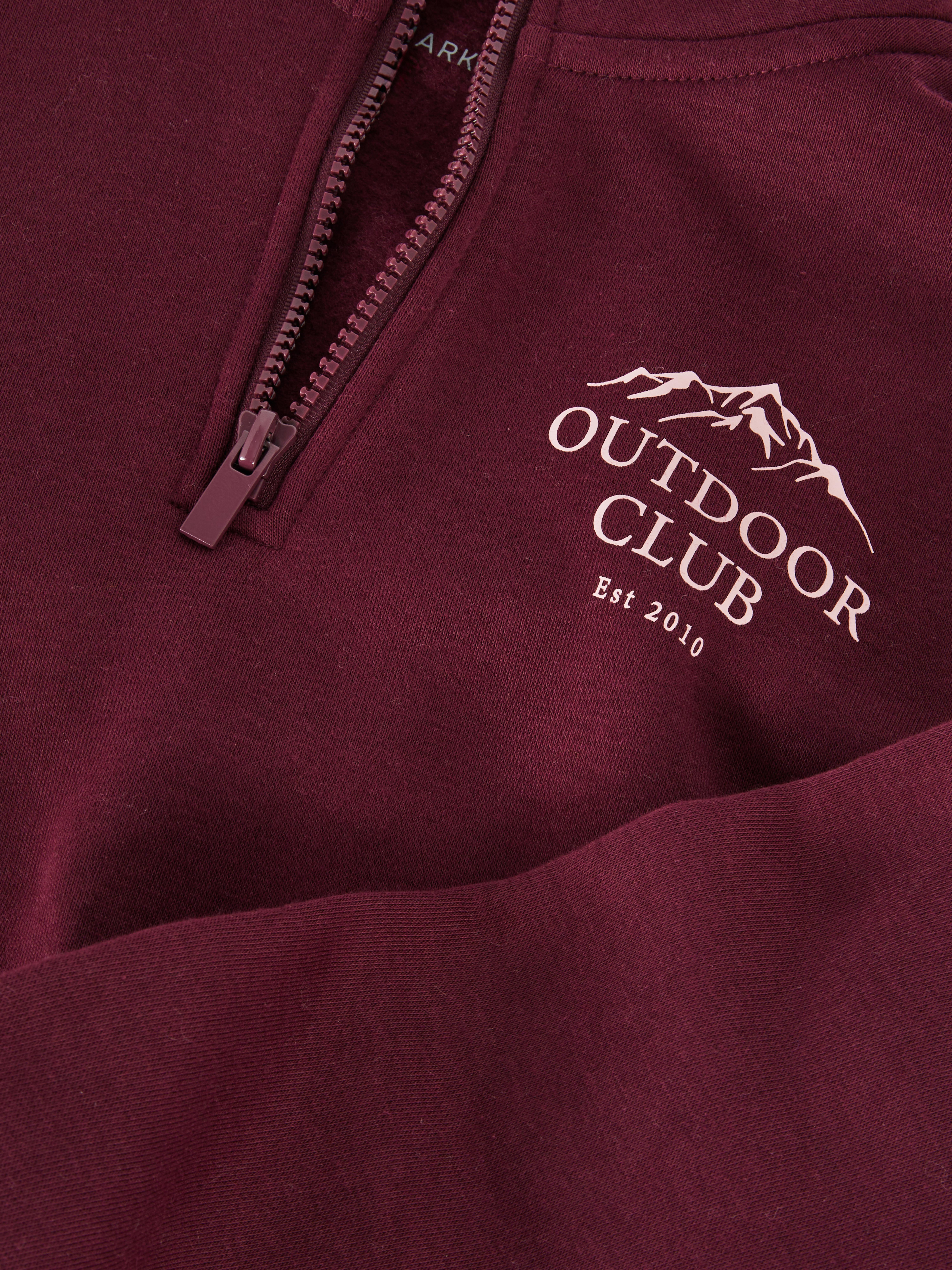 8-15yrs | Half-Zip Funnel Neck Sweatshirt