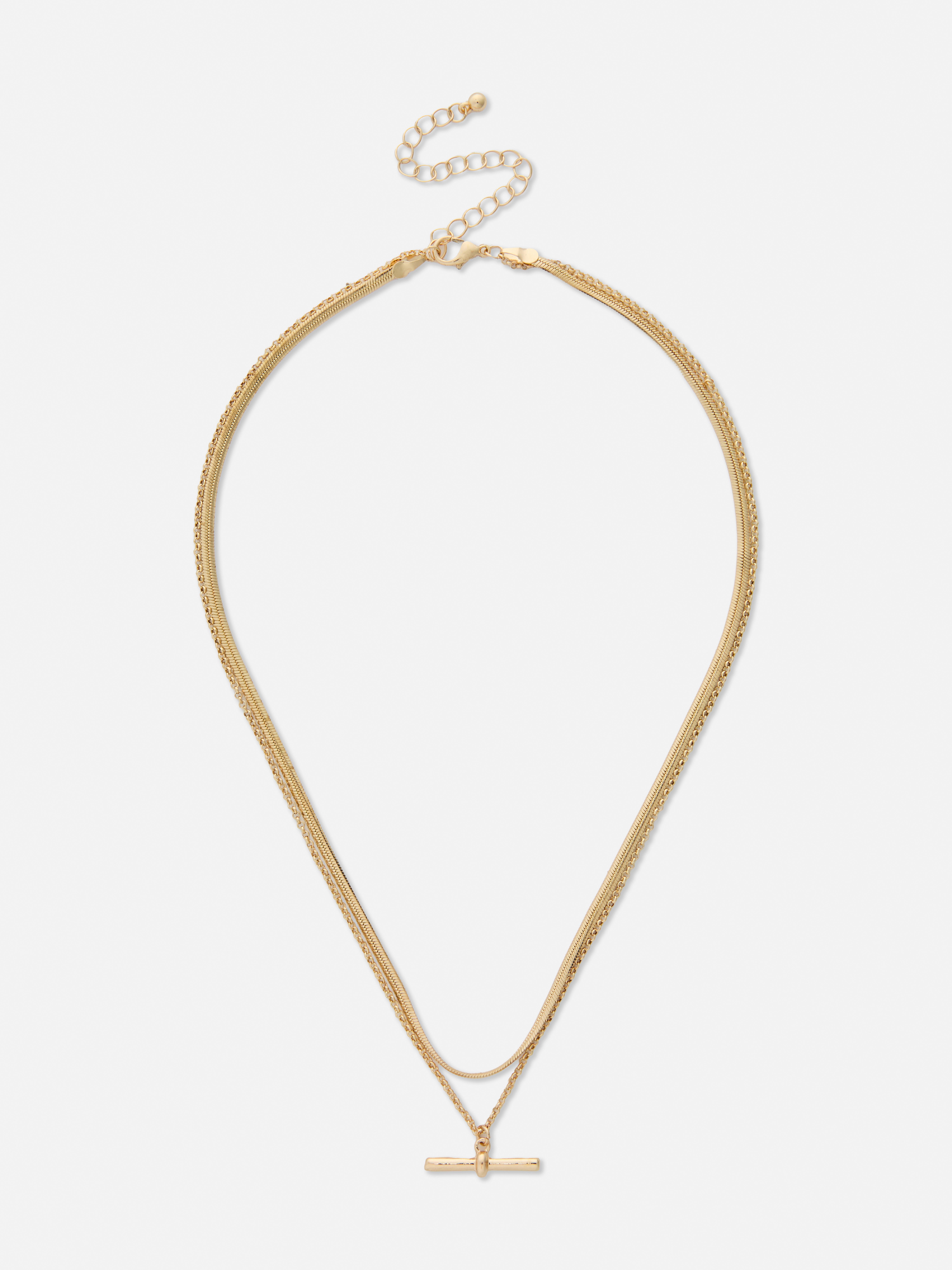 Collier superposé à barre The Edit Jaune
