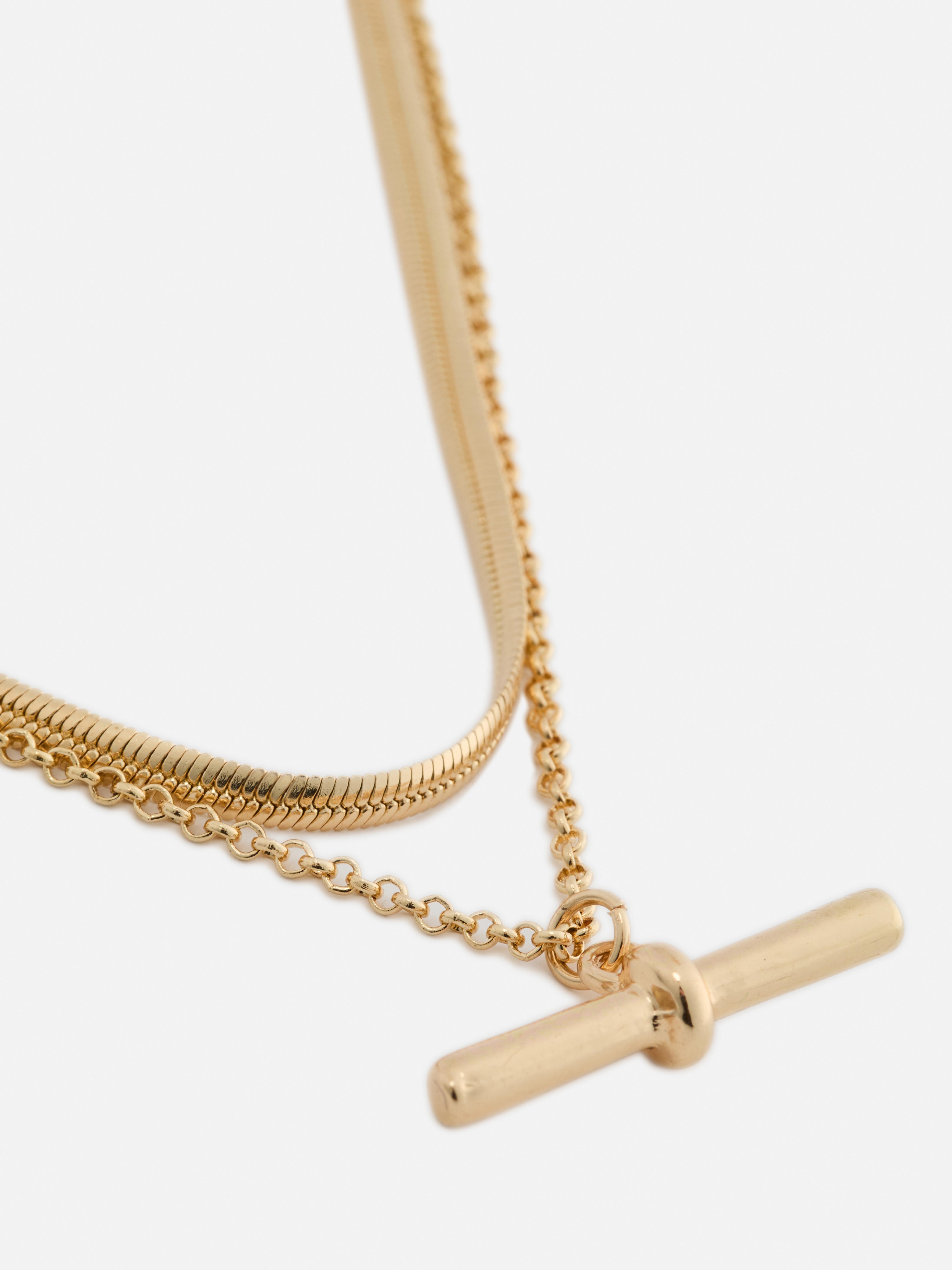 Collier superposé à barre The Edit