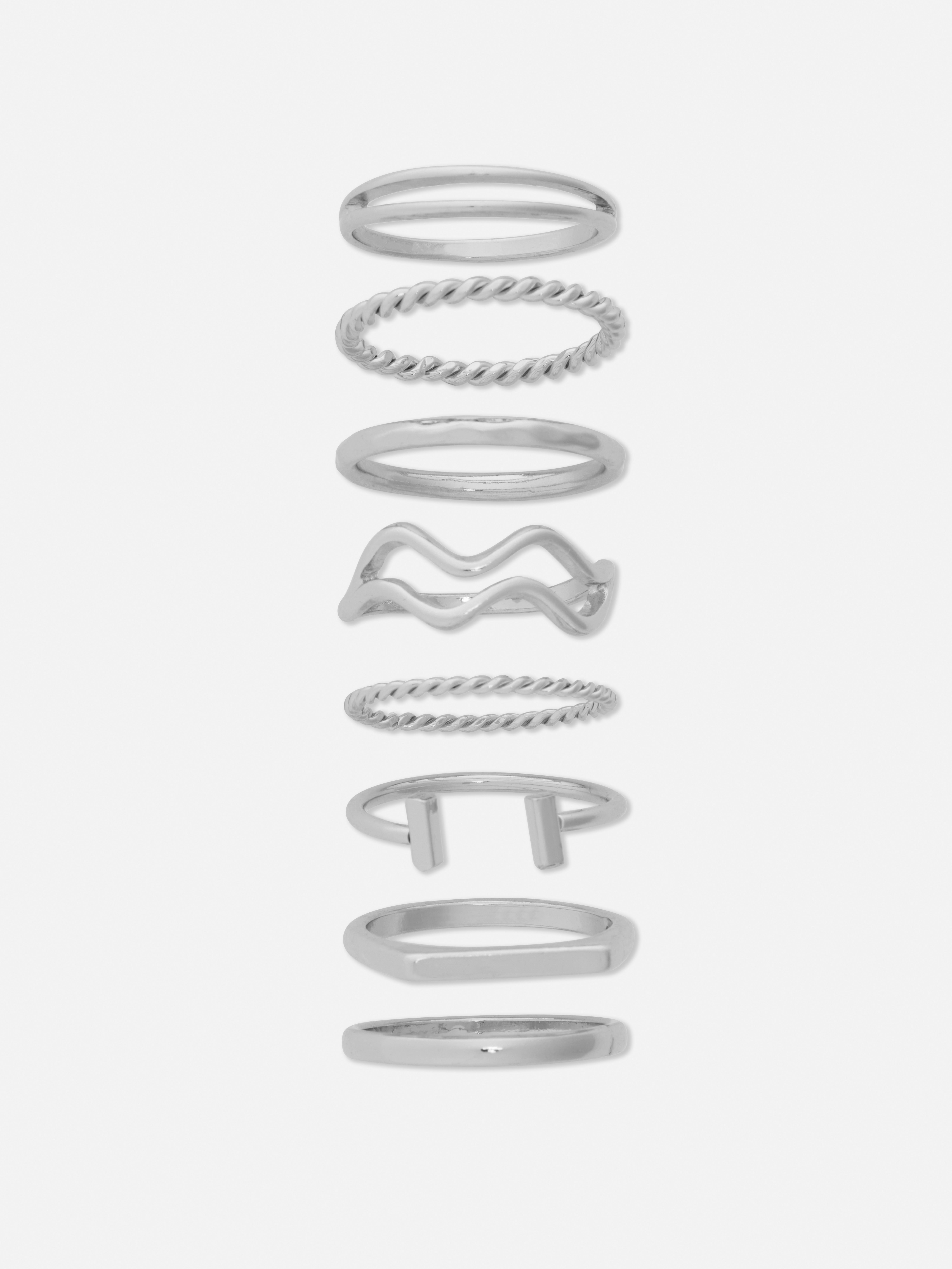 8pk The Edit Mixed Design Rings