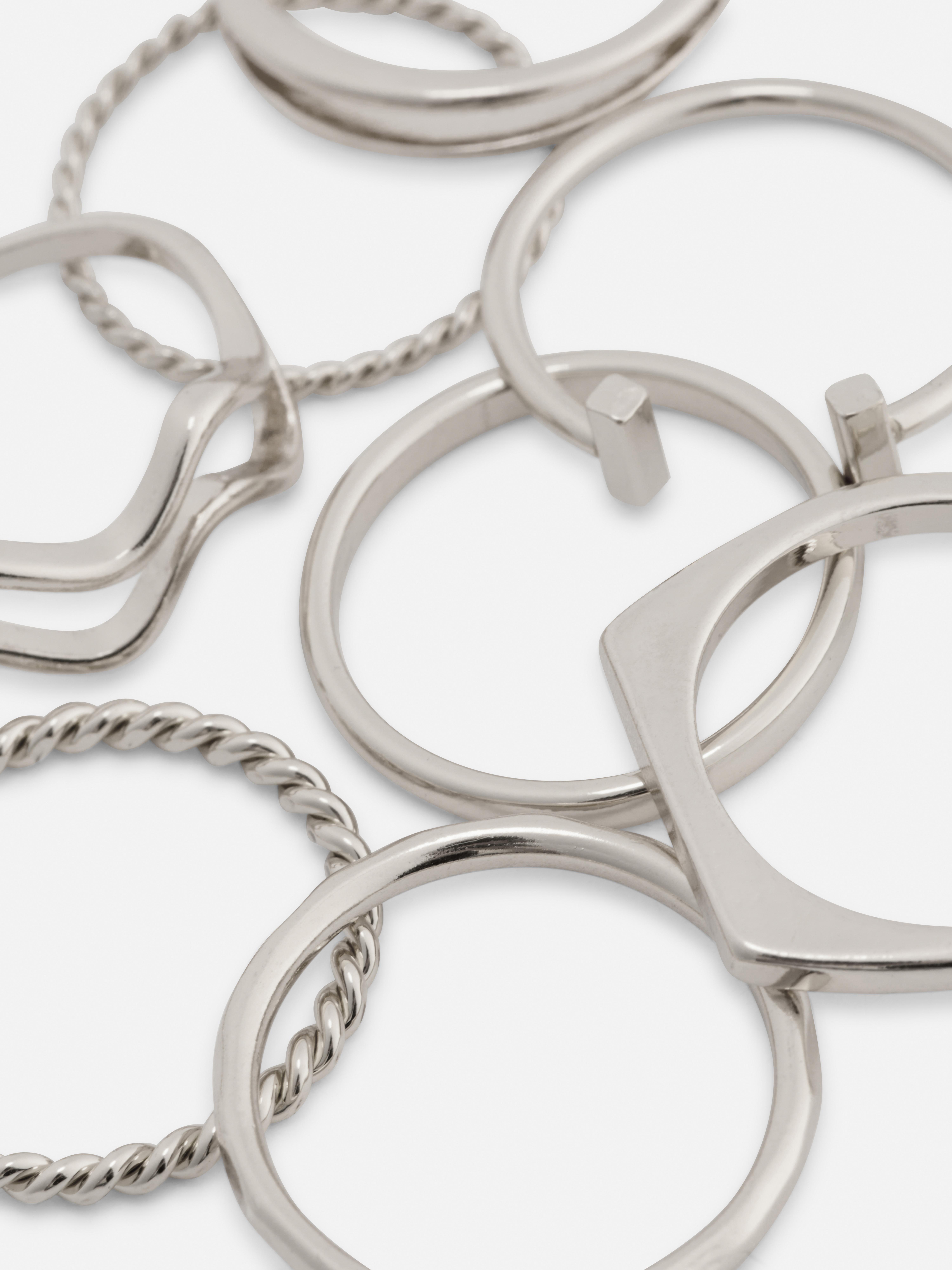 8pk The Edit Mixed Design Rings