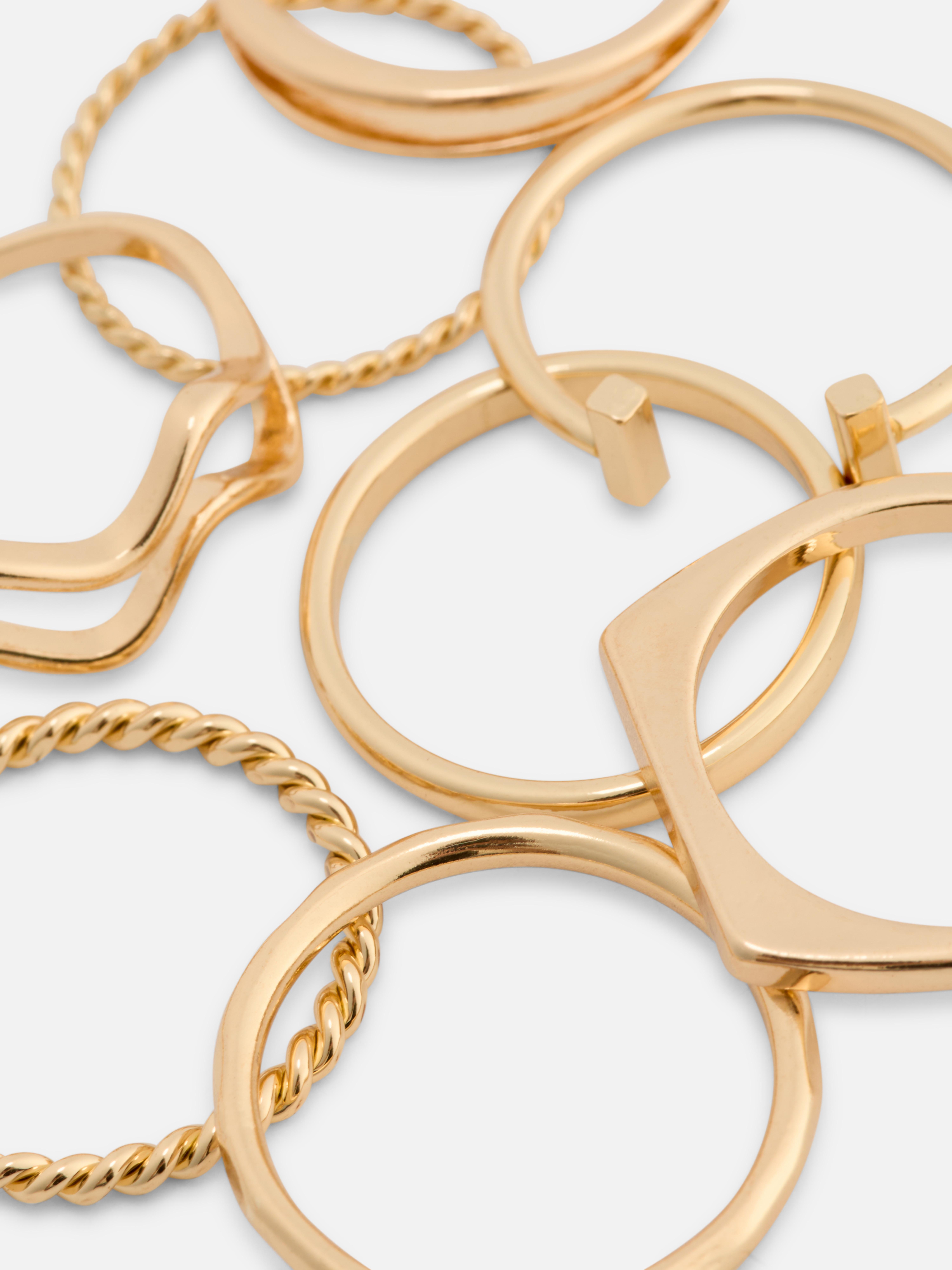 8pk The Edit Mixed Design Rings
