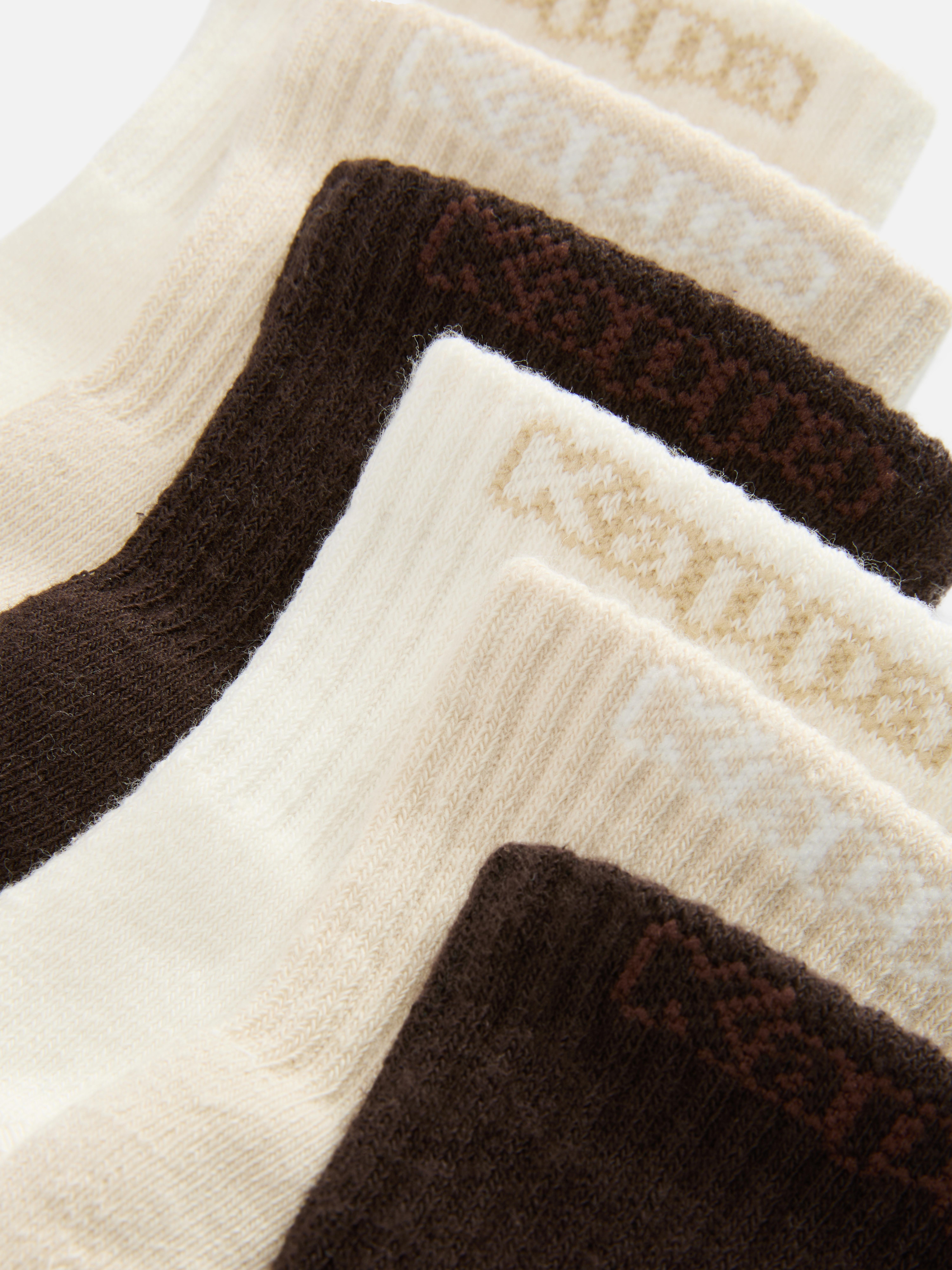 „Kappa“ Neutrale Crew-Socken in Viertellänge, 3er-Pack