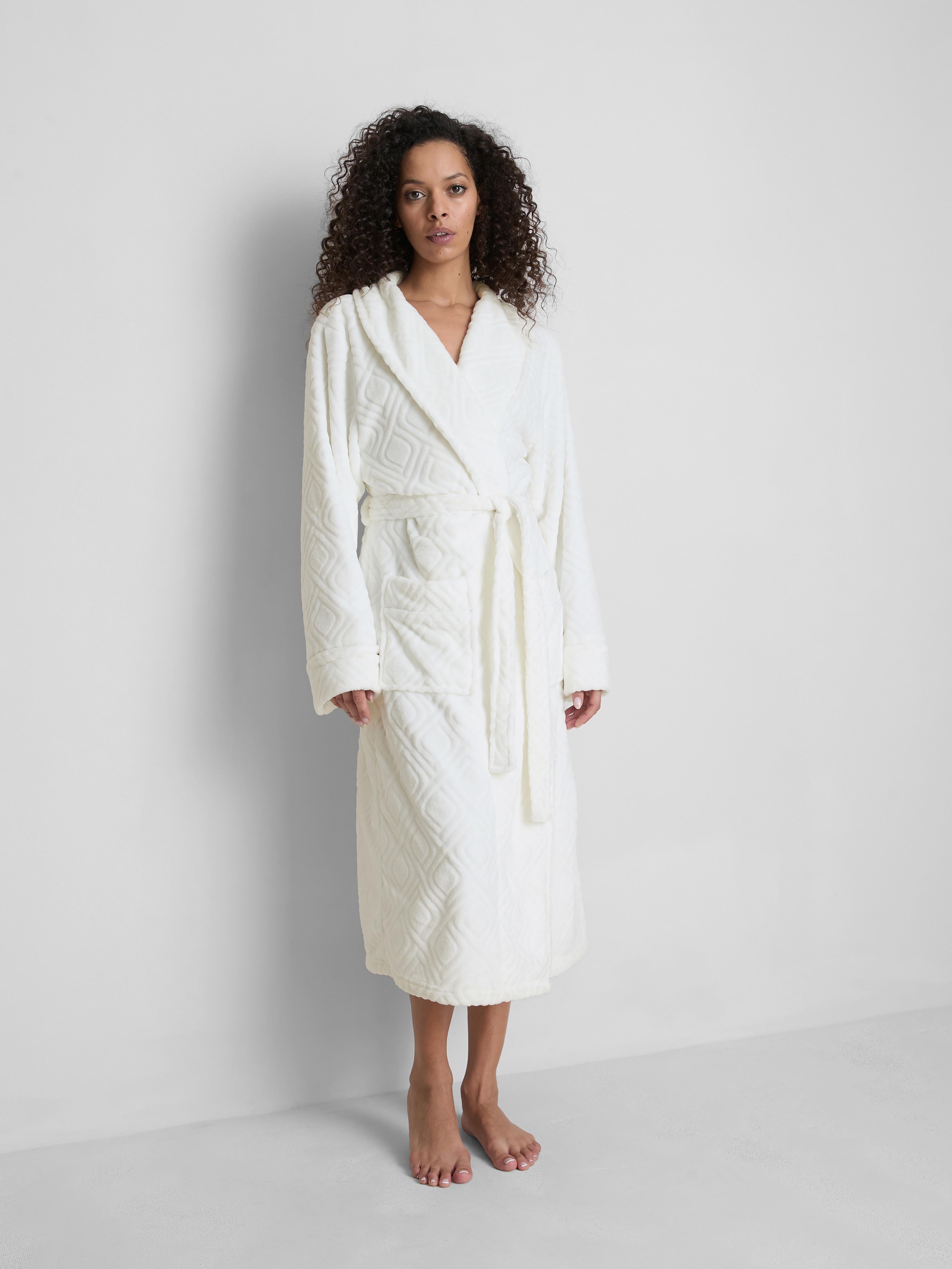 Flauschiger Maxi-Bademantel