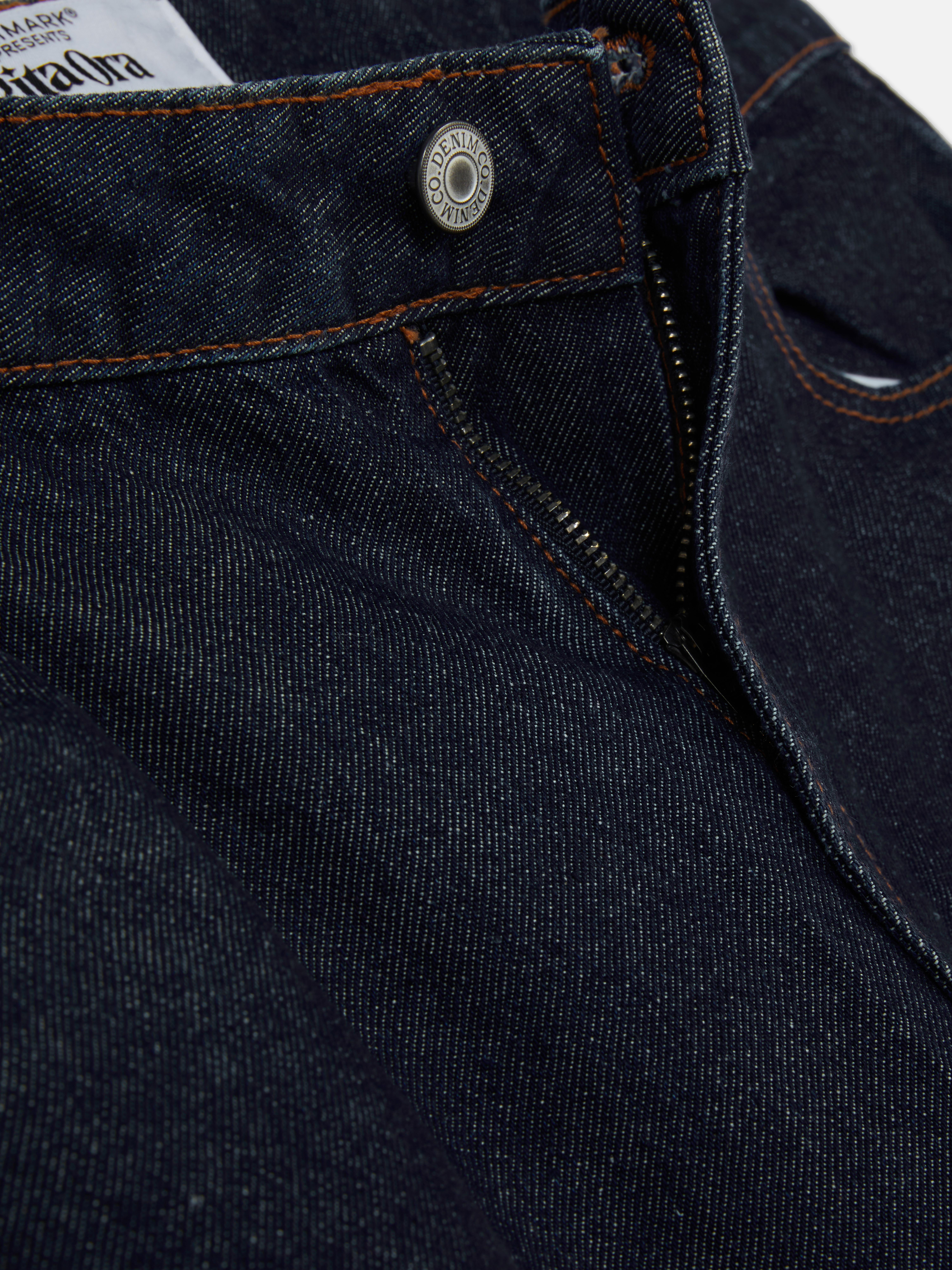 Rita Ora Straight Leg Turn Up Jeans