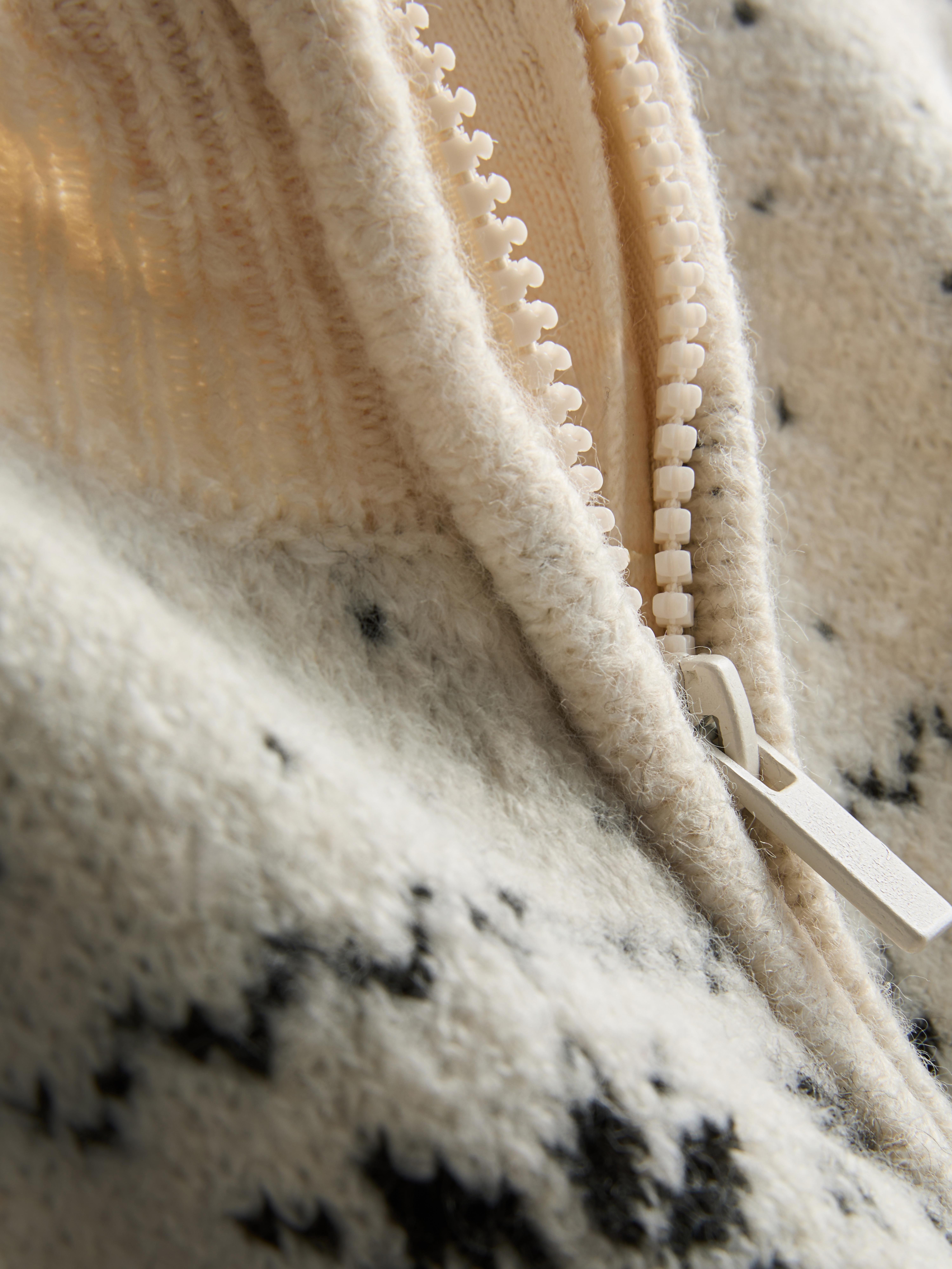 7-15yrs | Fair Isle Zip-Up Cardigan