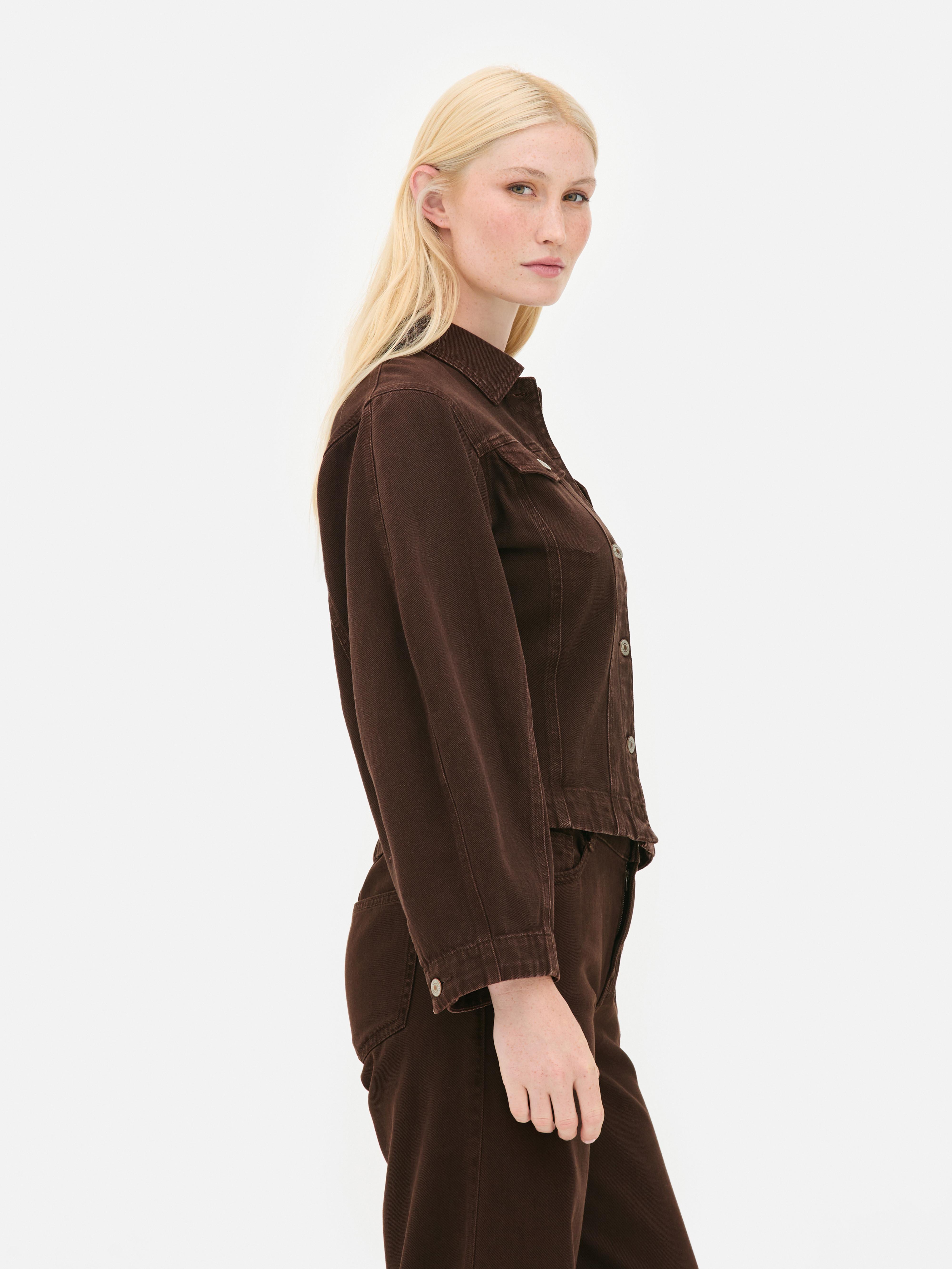 Taillierte Jeansjacke