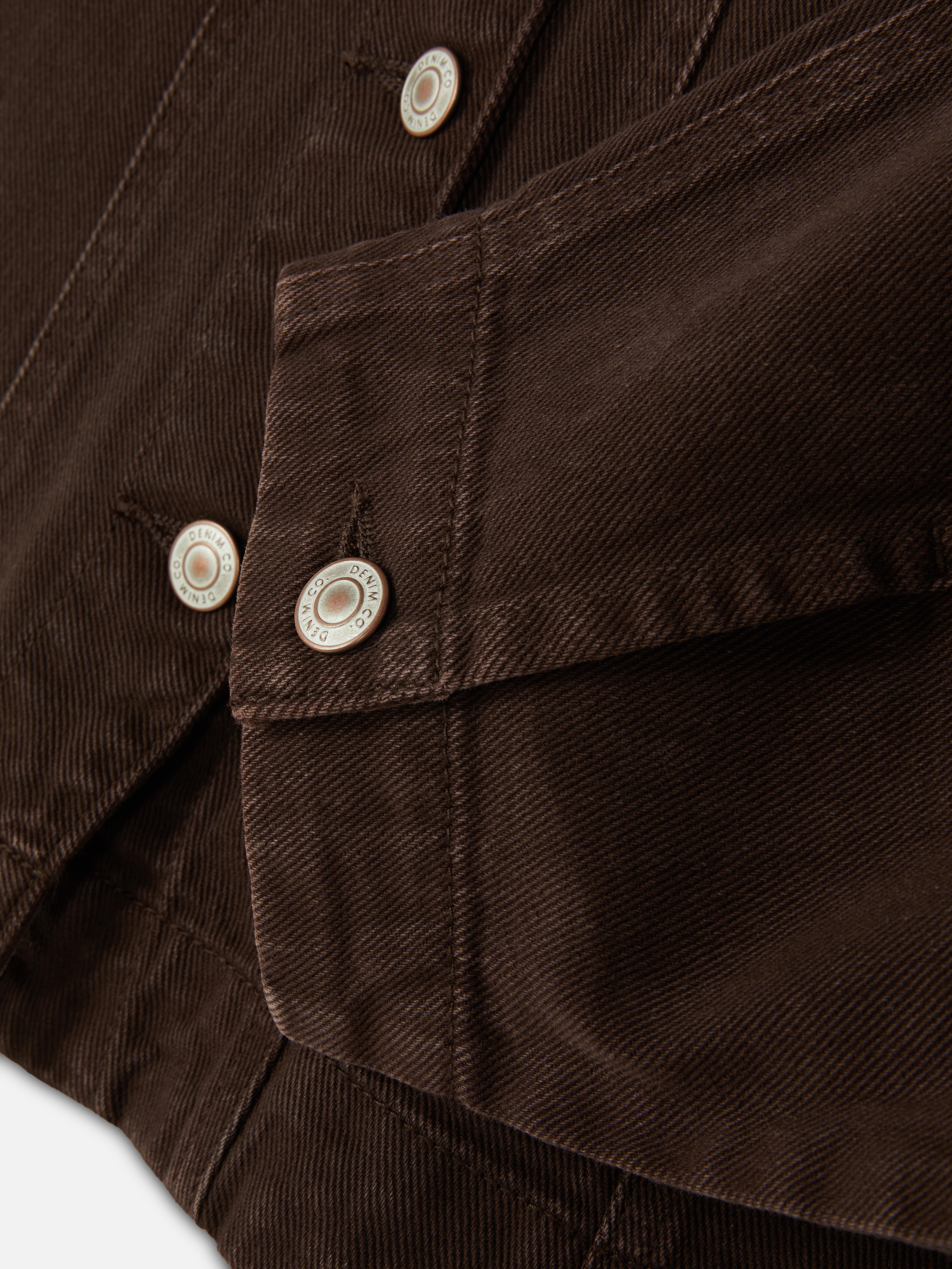 Taillierte Jeansjacke