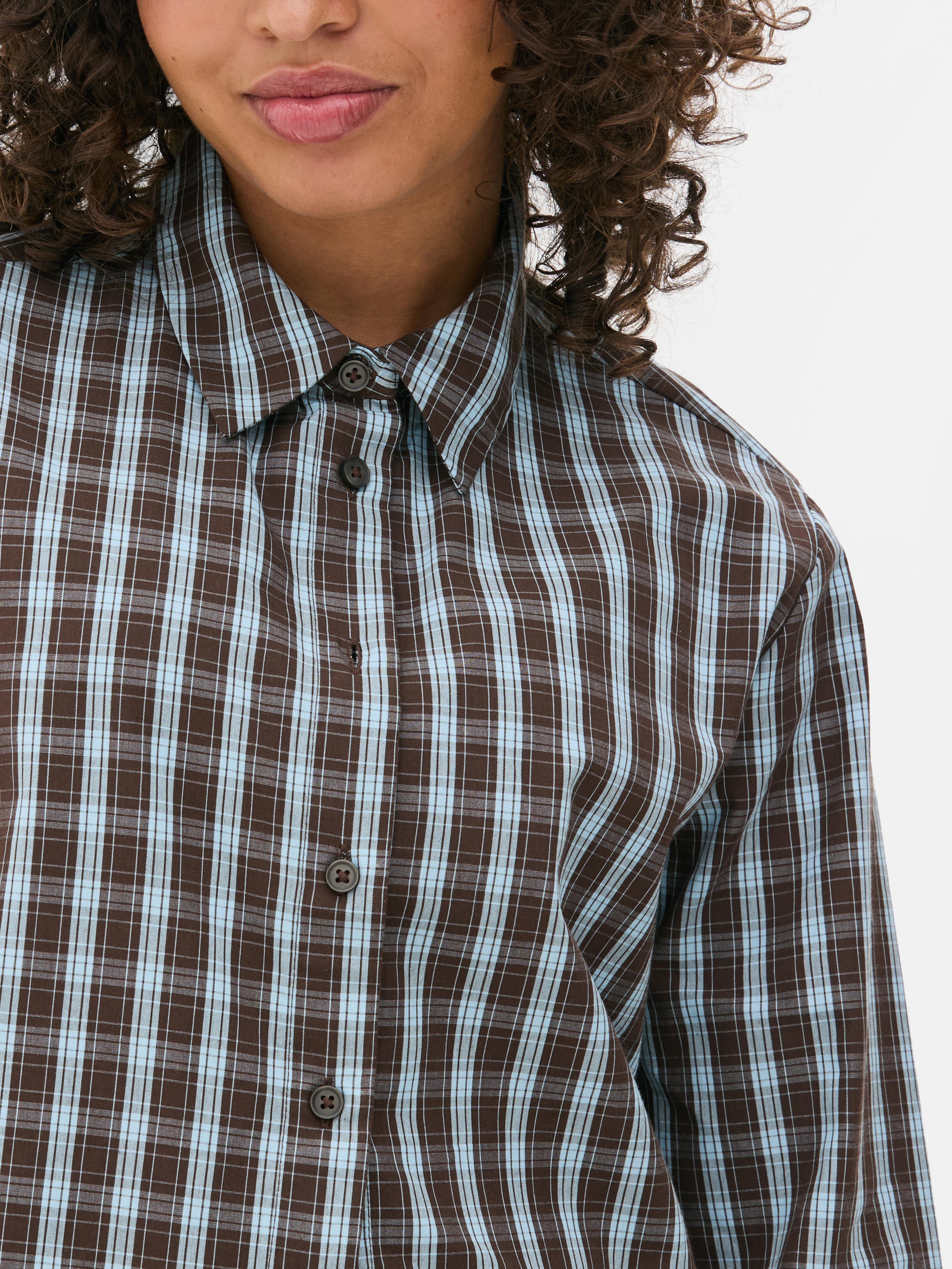 Camisa estampada popelina