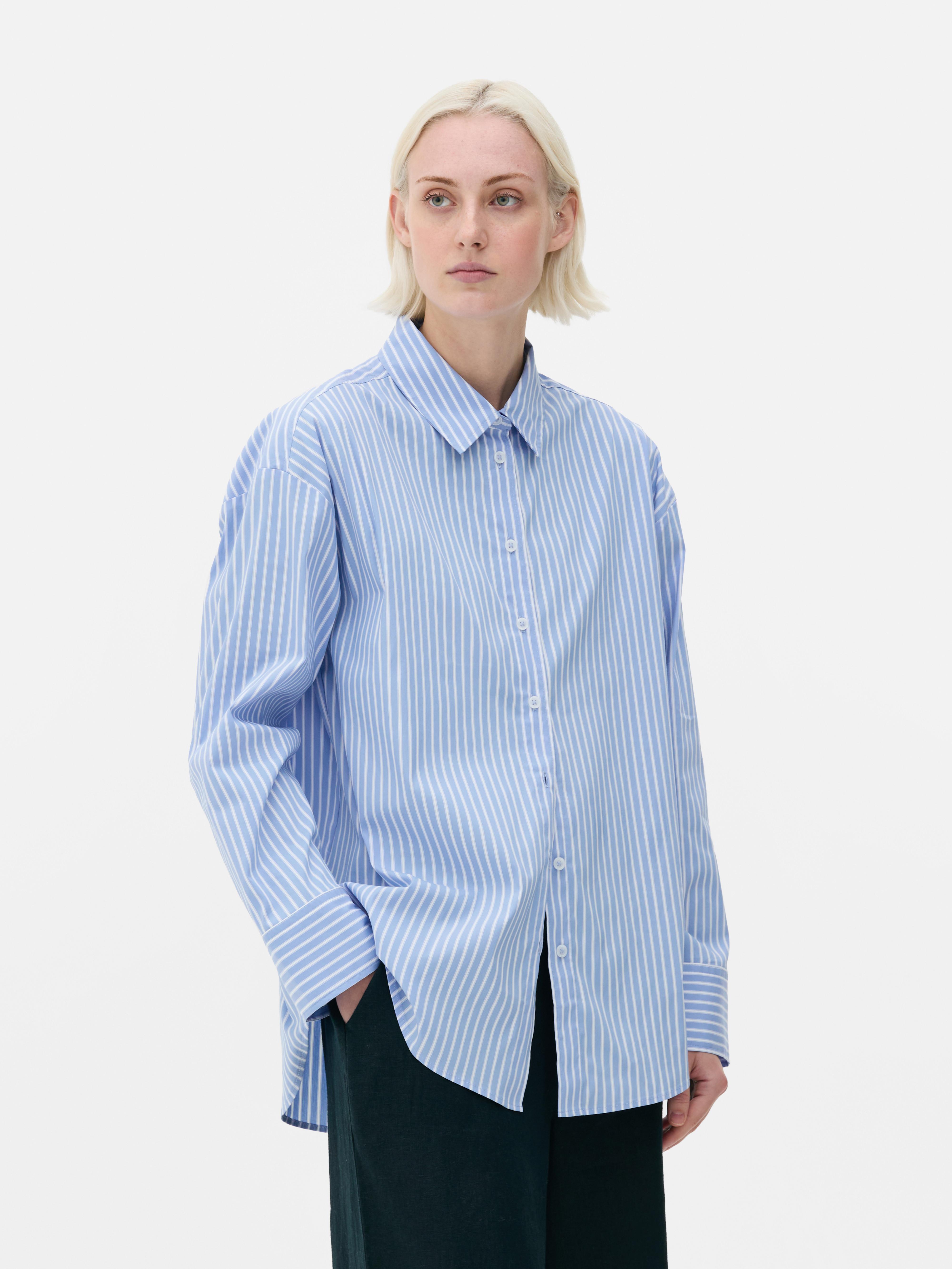The Edit Stripe Poplin Shirt
