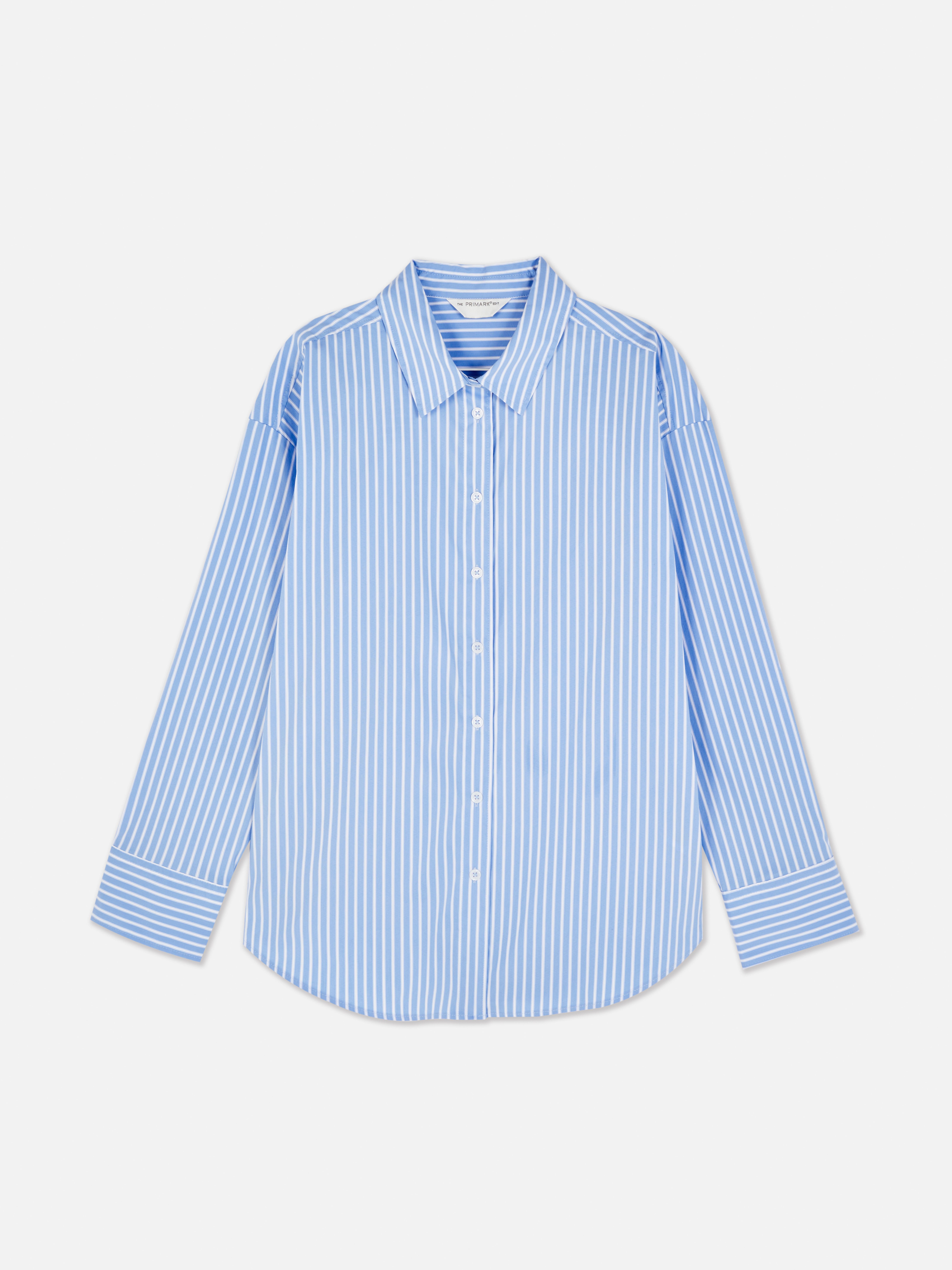 The Edit Stripe Poplin Shirt