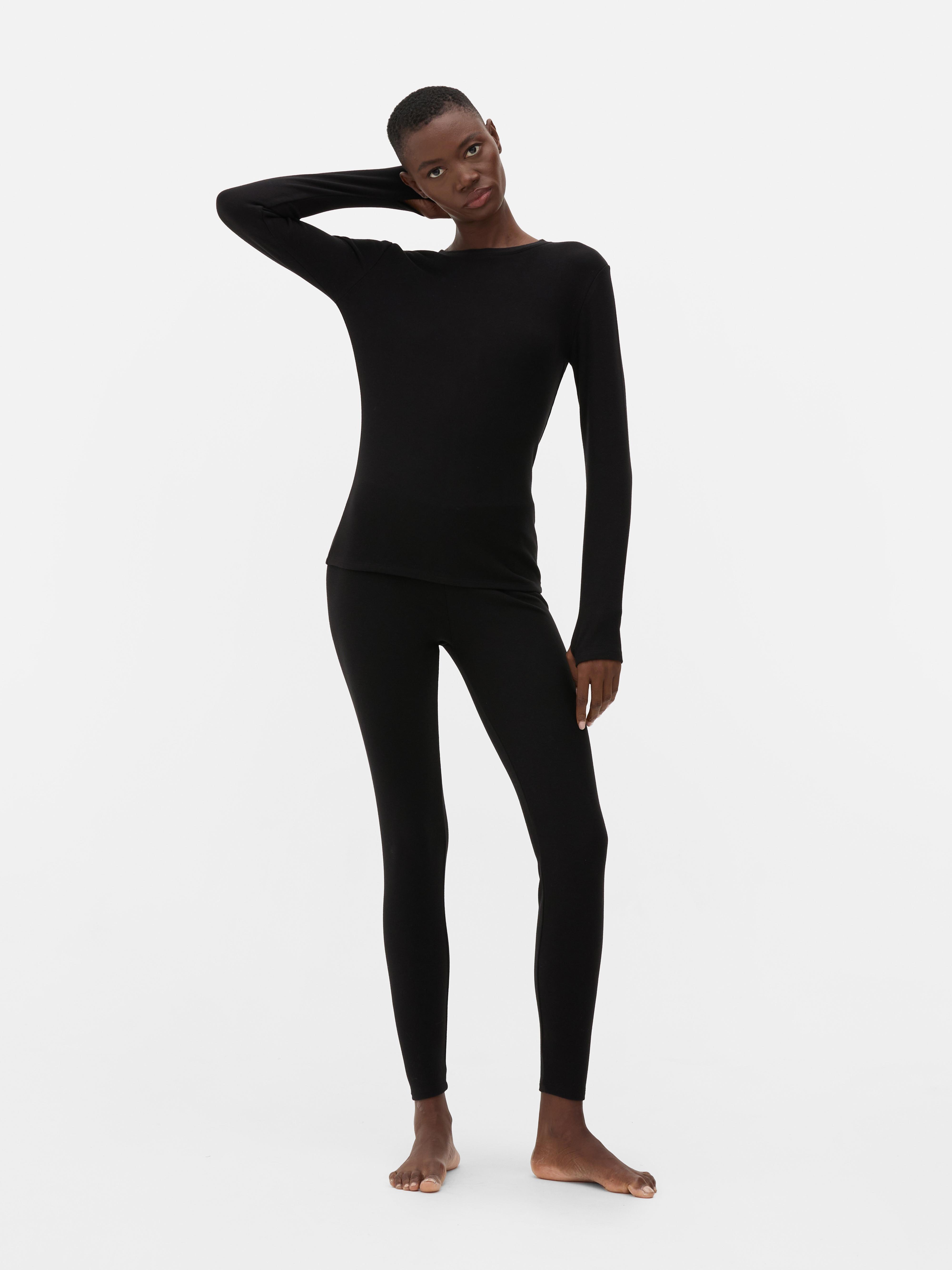 Primark Heat IQ Extra Warm Long Sleeve Thermal Top Black