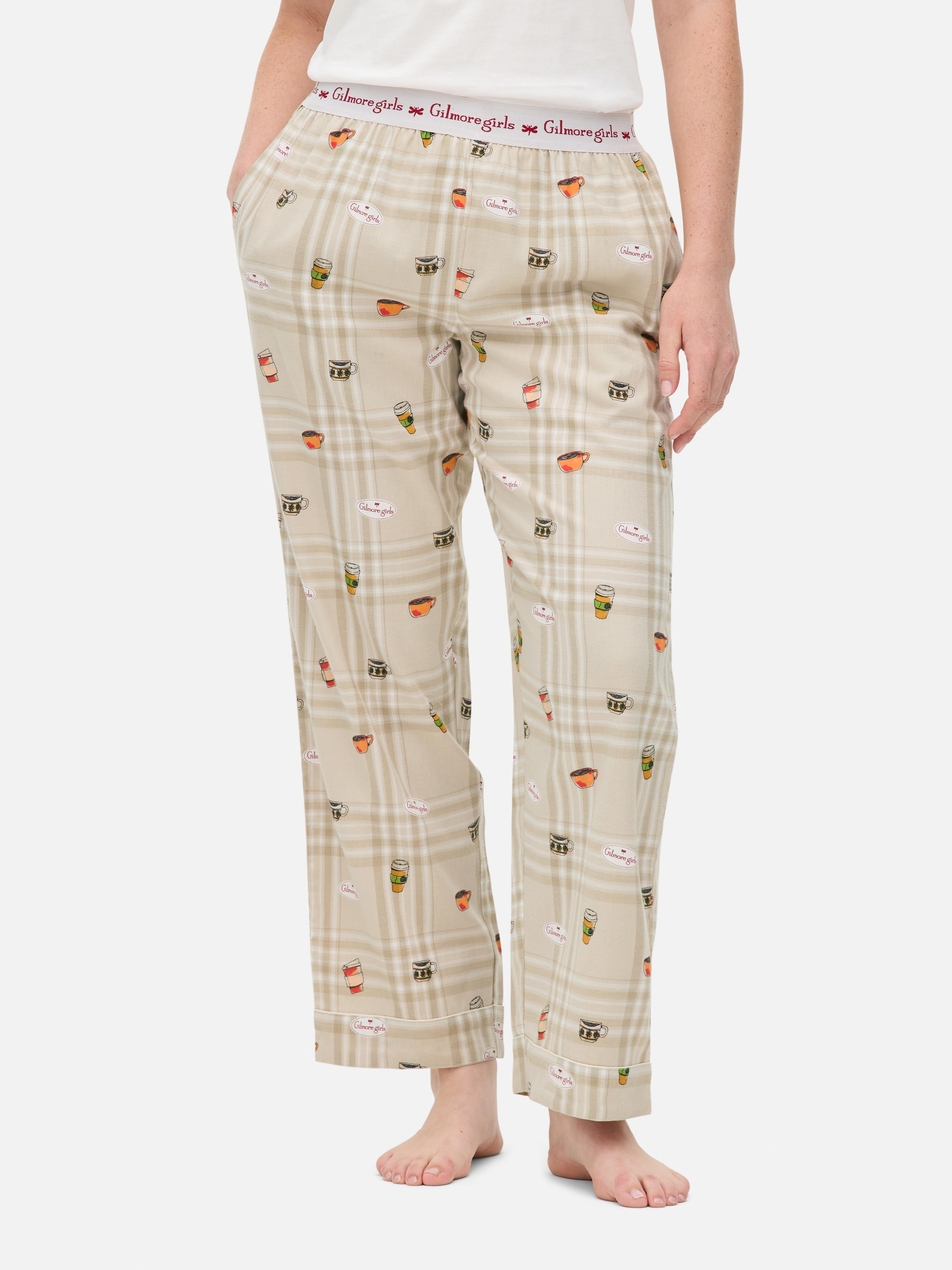 Joggers de pijama de Las chicas Gilmore con cafés