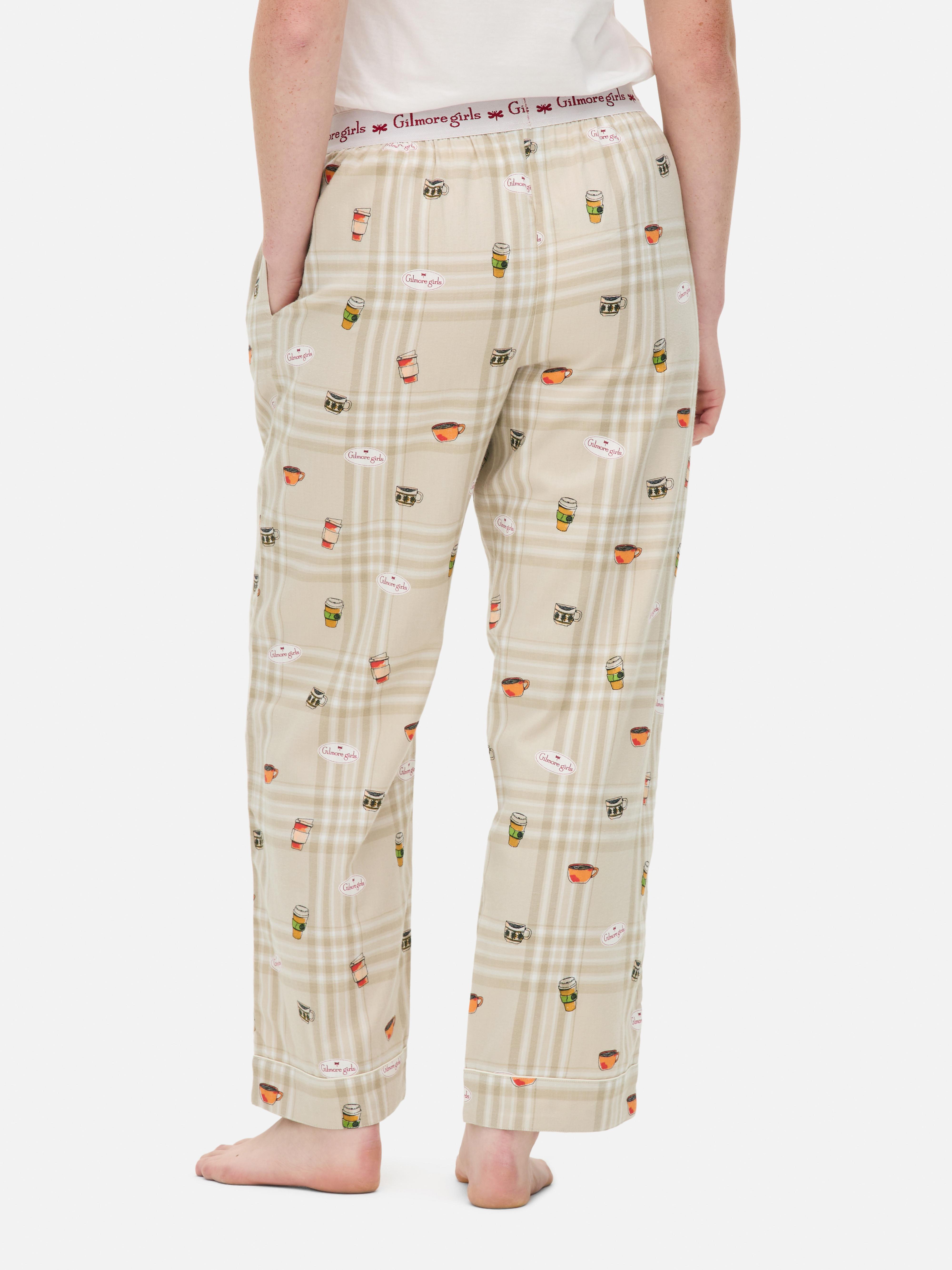 Joggers de pijama de Las chicas Gilmore con cafés