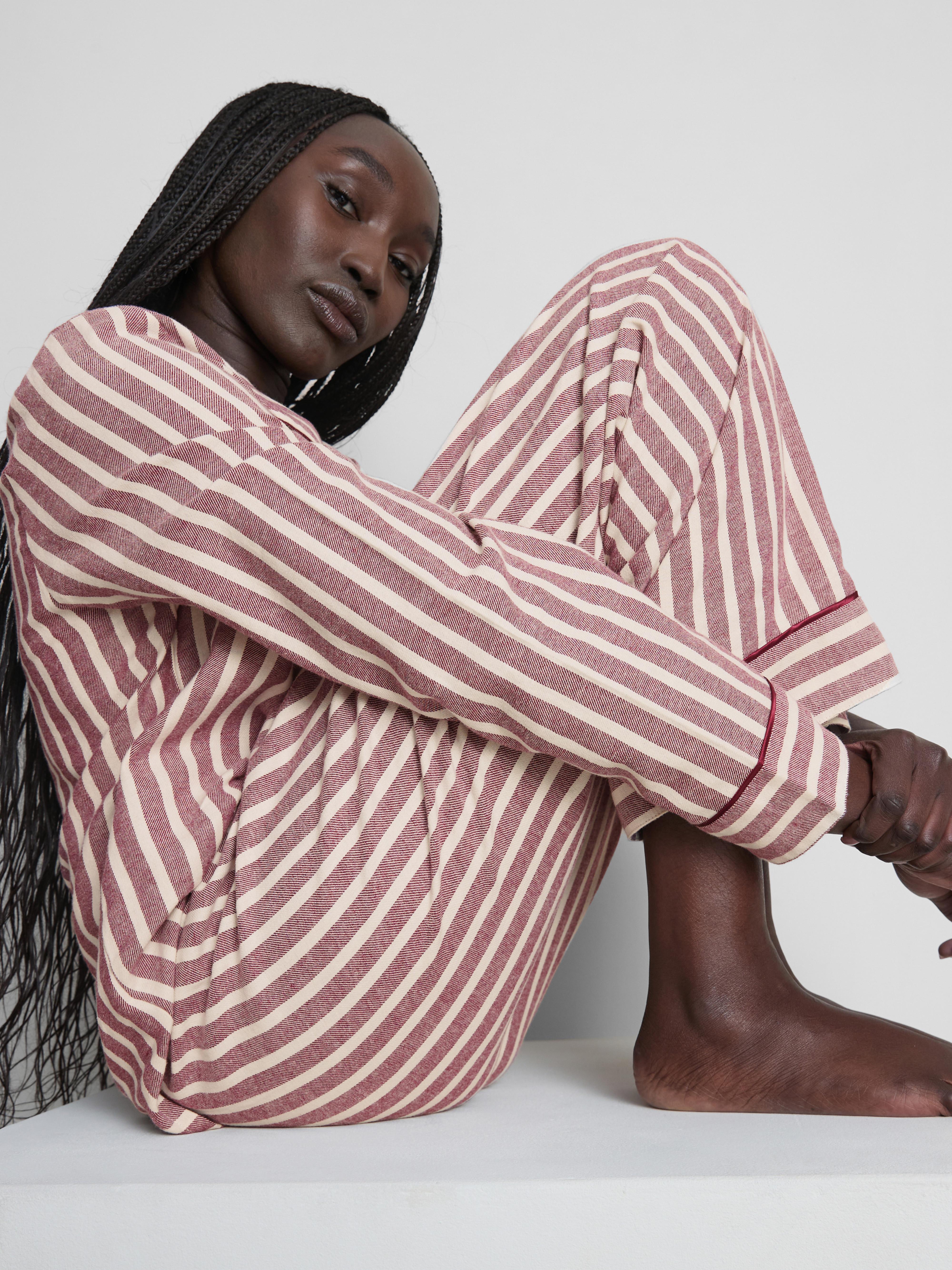 Striped Cotton Boyfriend Pyjamas