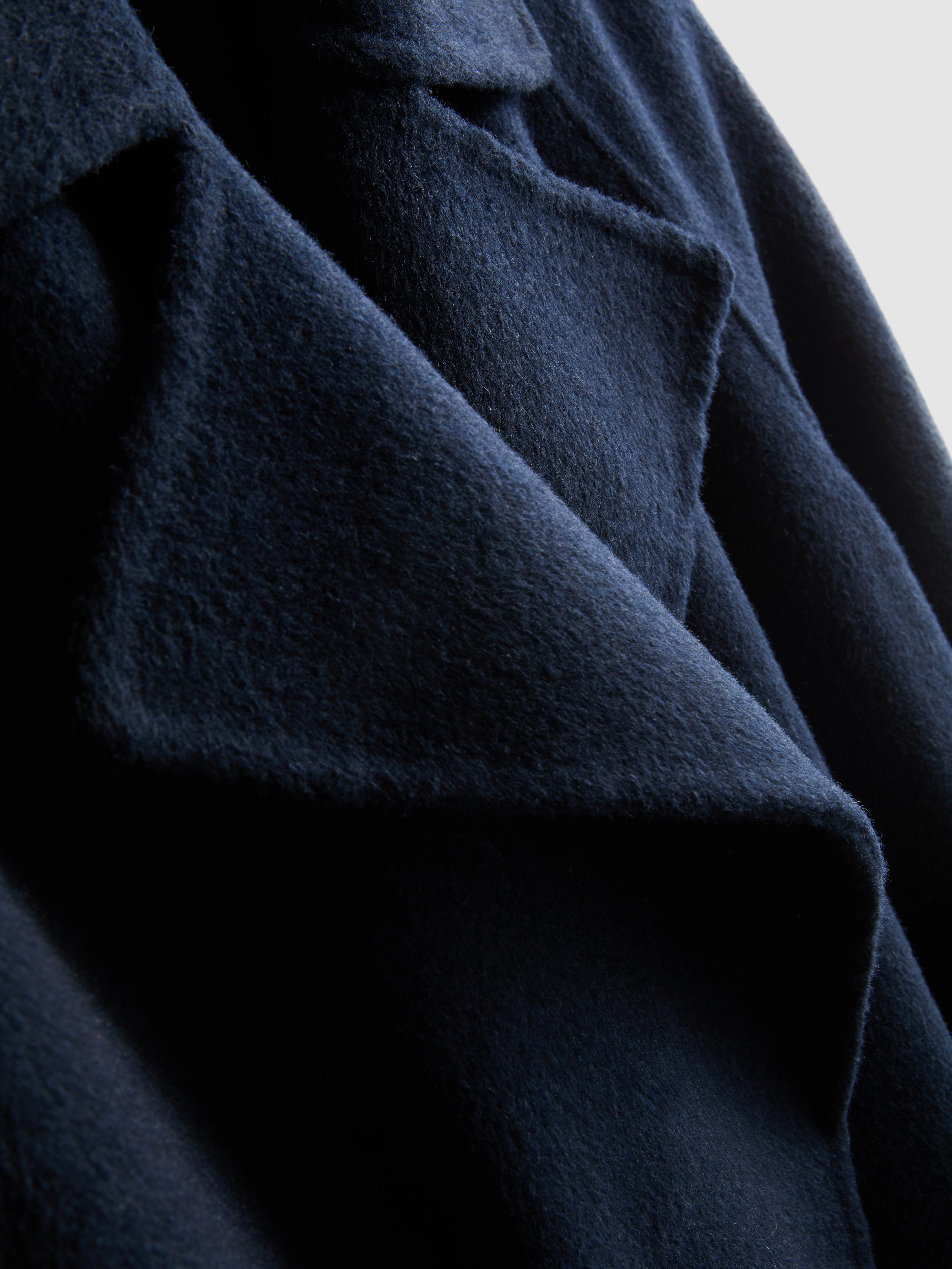 The Edit Wool Blend Longline Wrap Coat