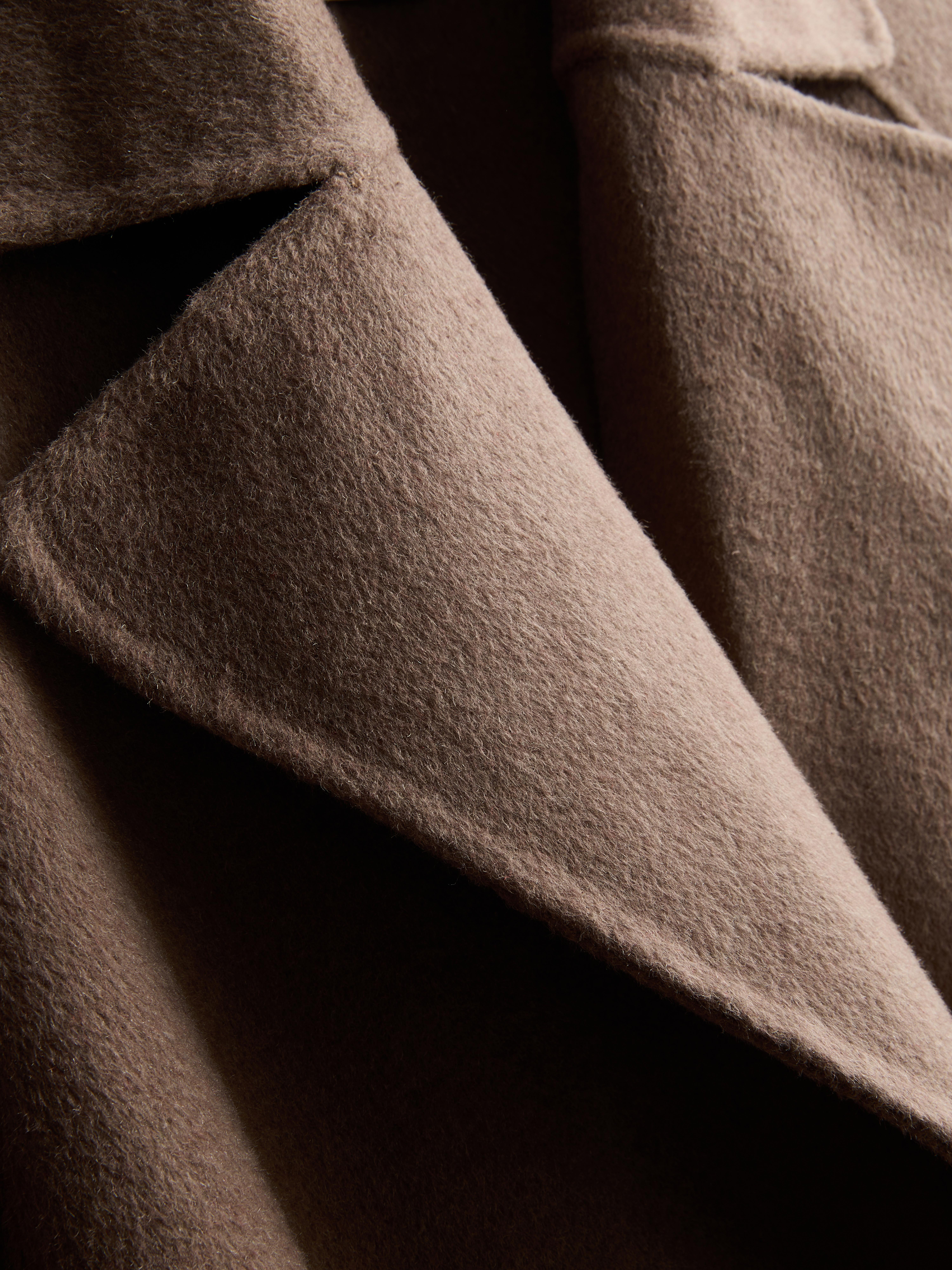 The Edit Wool Blend Longline Wrap Coat
