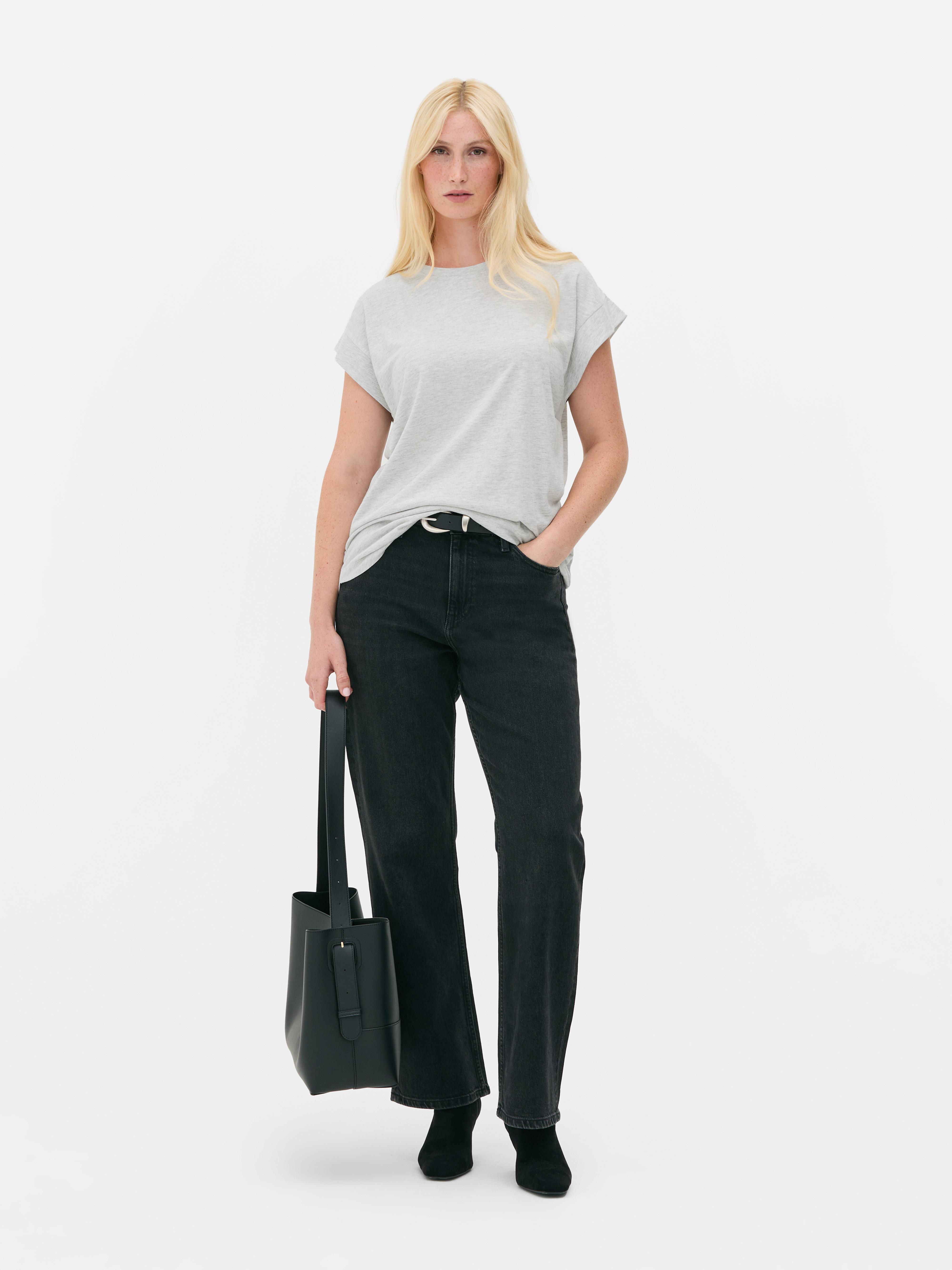 Longline Tee Grey Marl