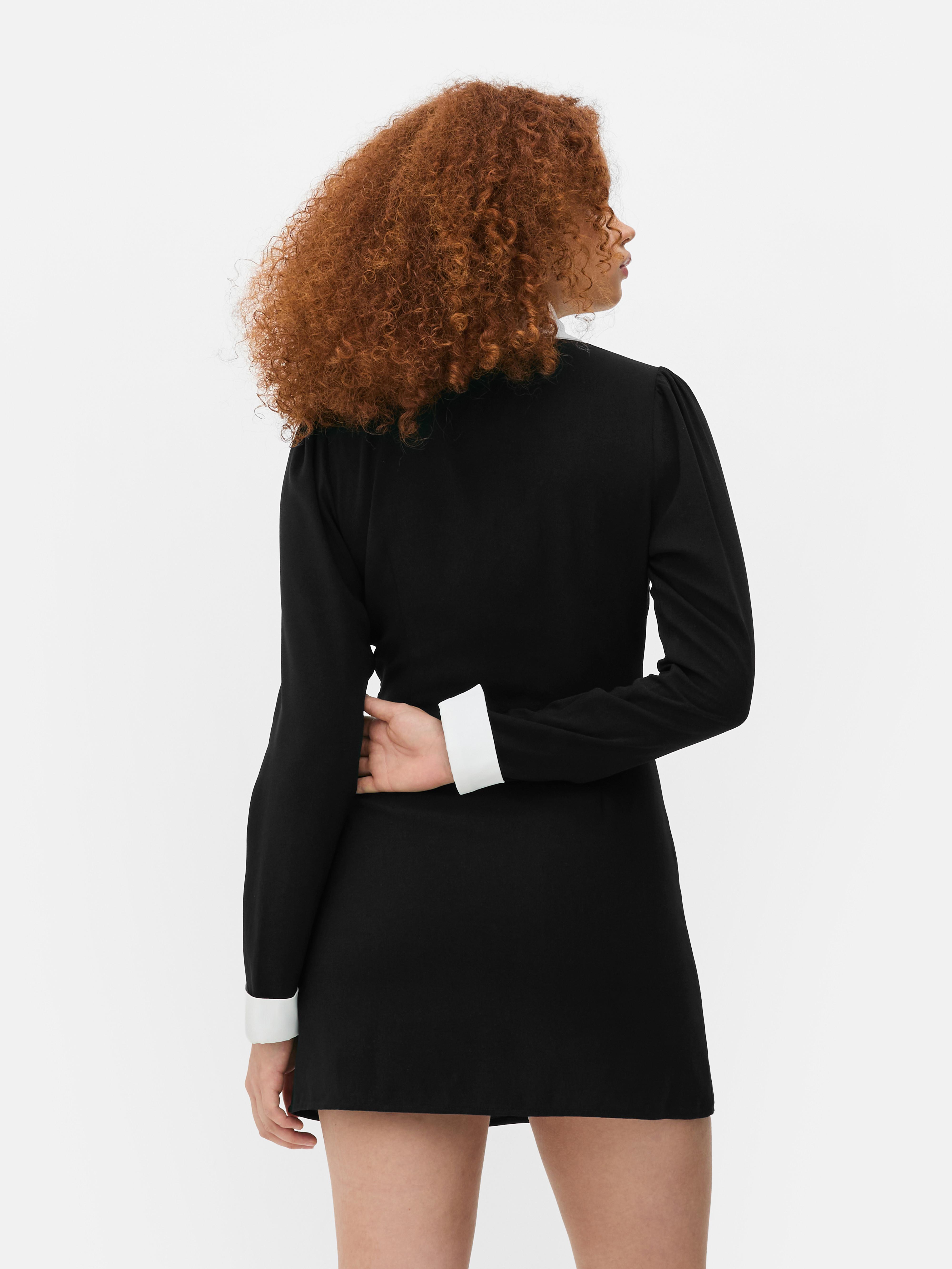 Vestido corto con cuello Collen Atwood X Wednesday