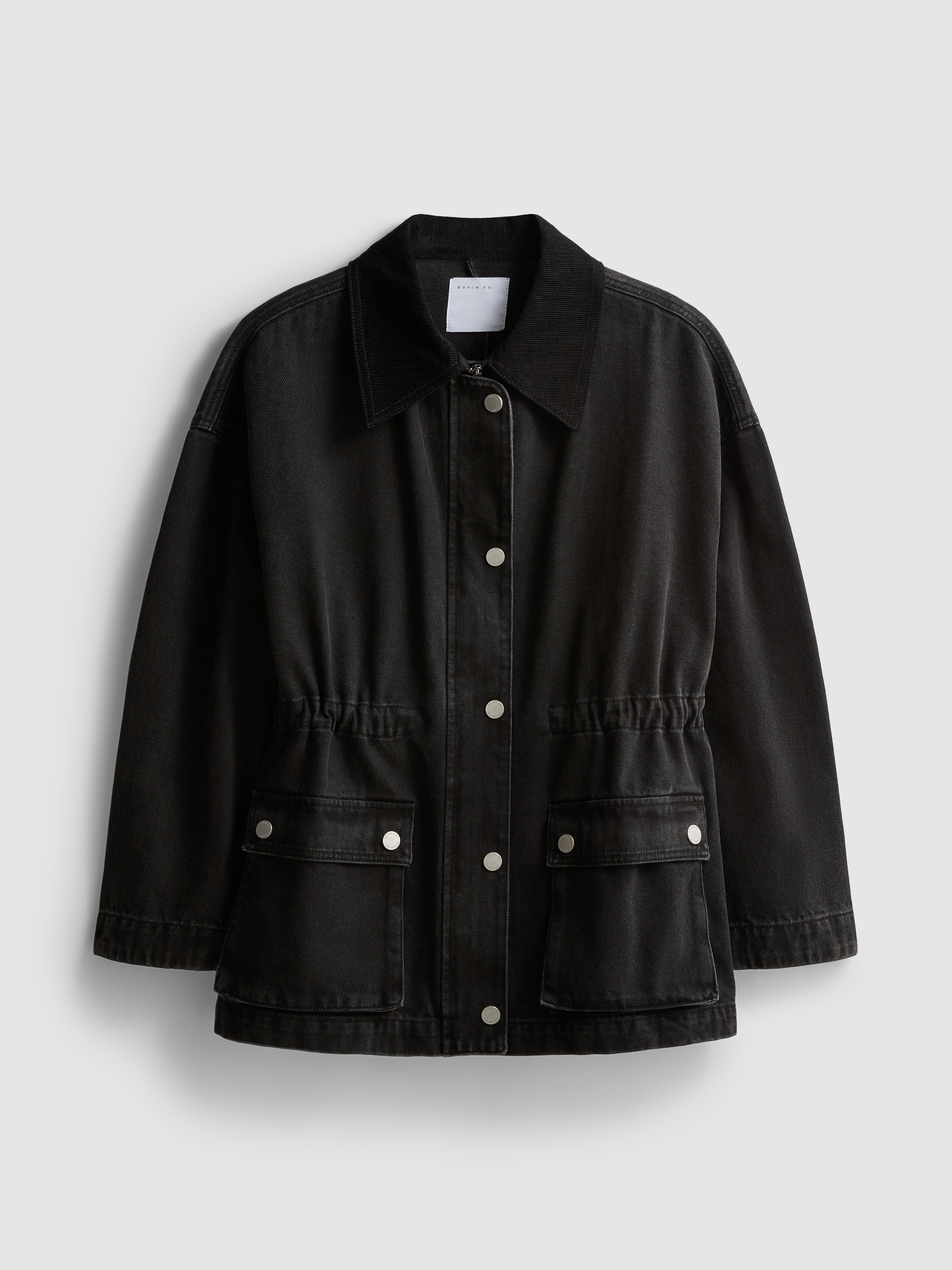 Cotton Cinched Waist Barn Jacket