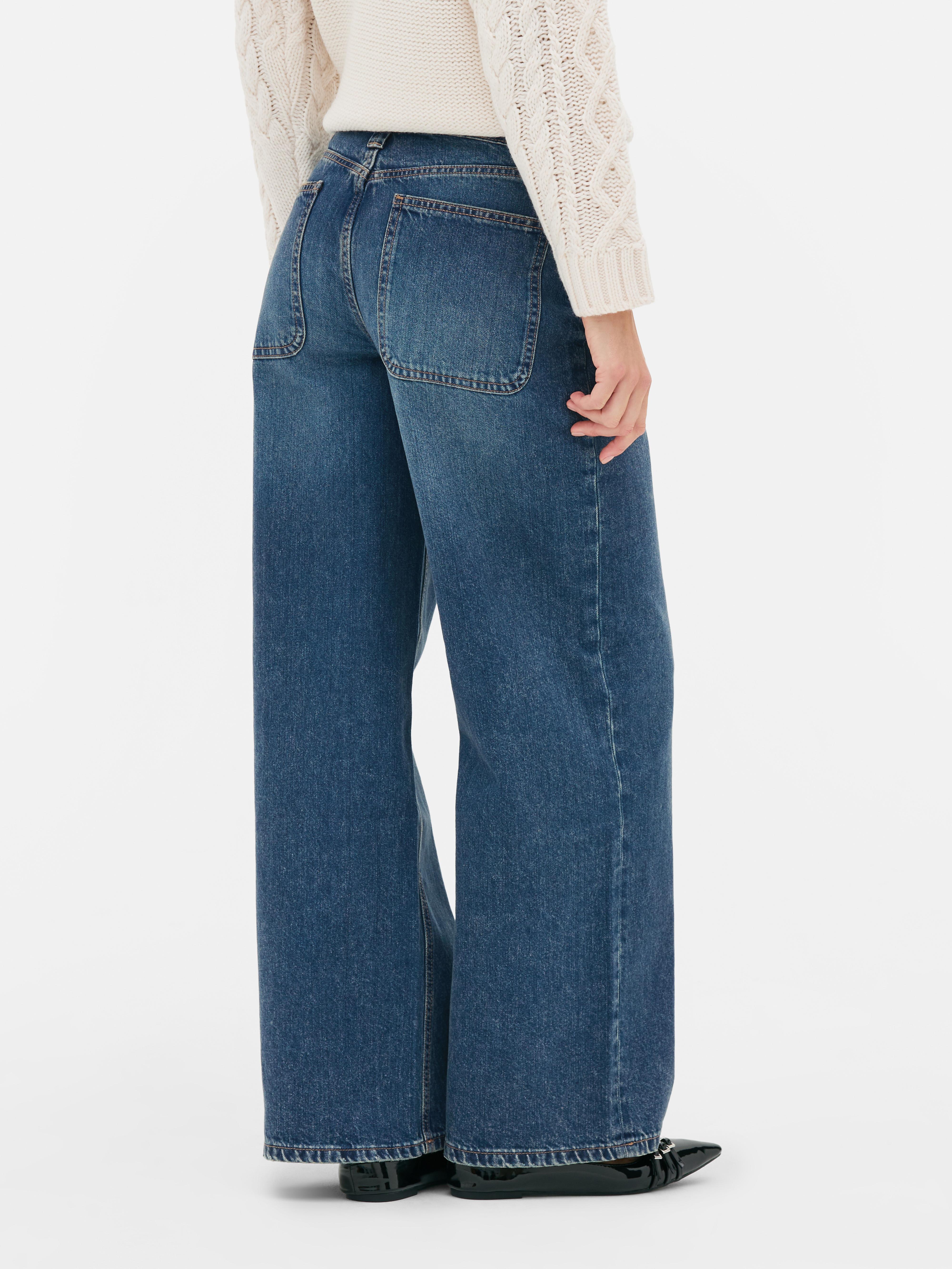 Baggy jeans met halfhoge taille Rita Ora
