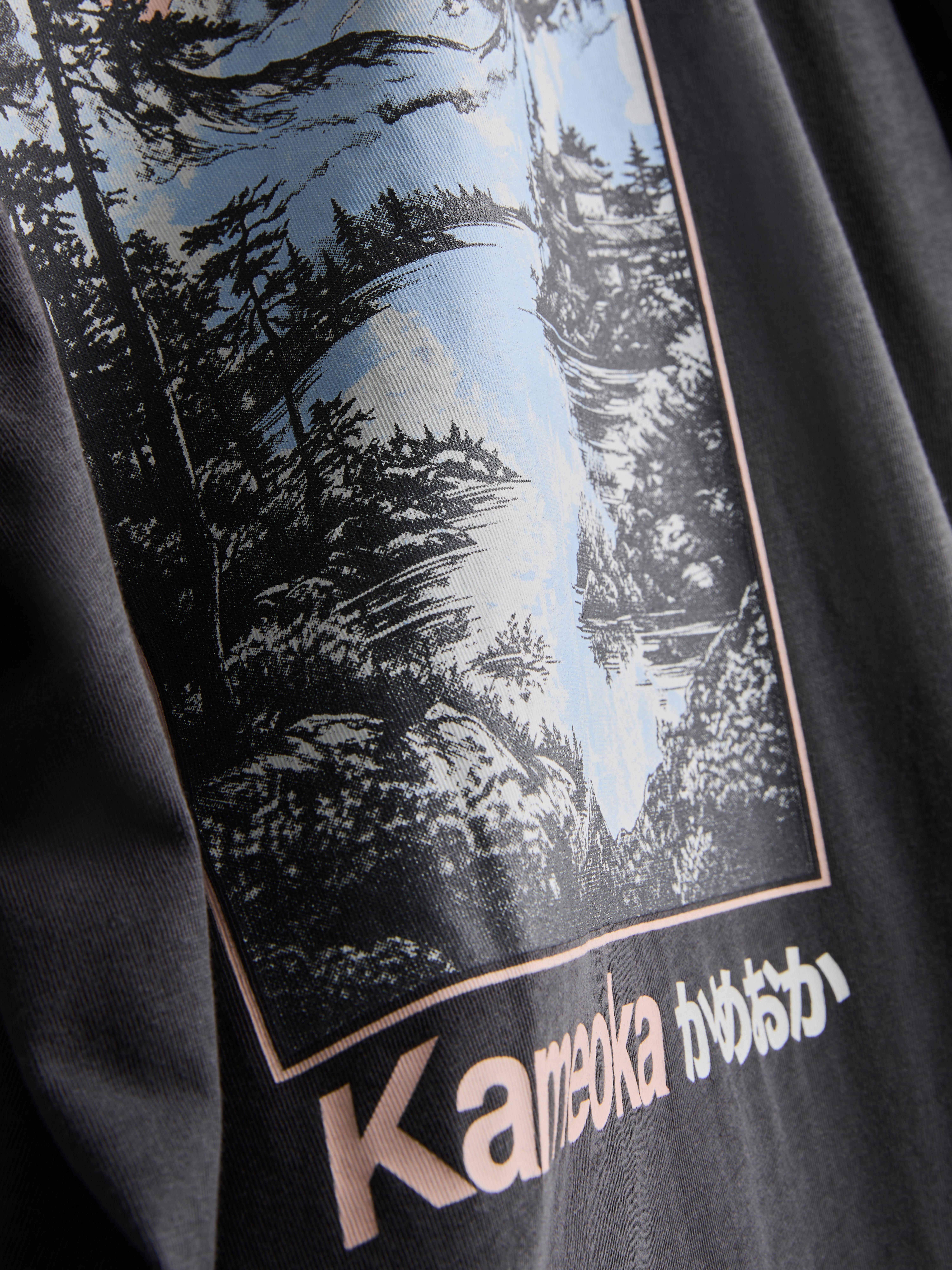 Men's Charcoal Kameoka Graphic T-Shirt