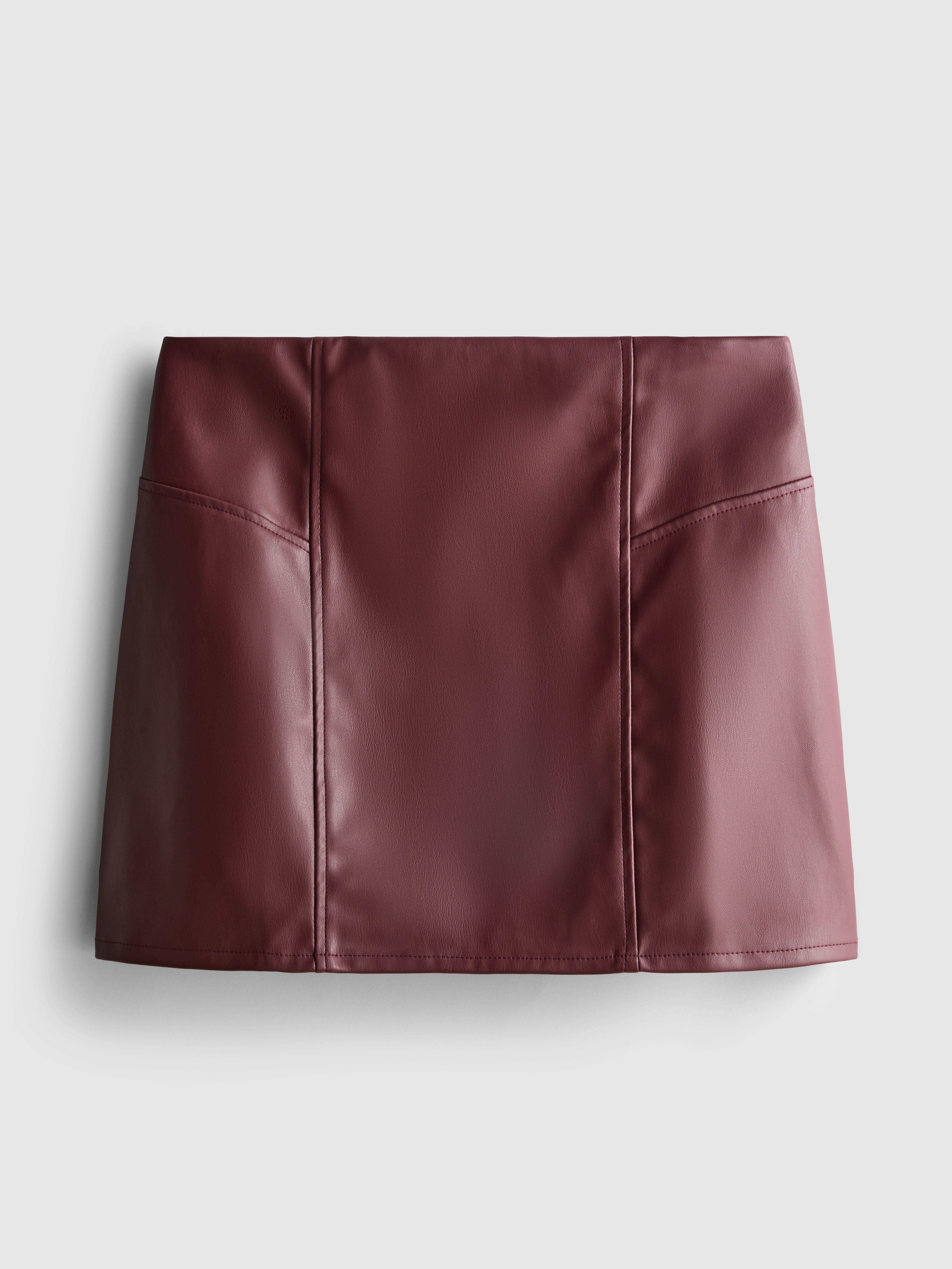 Faux Leather Mini Skirt