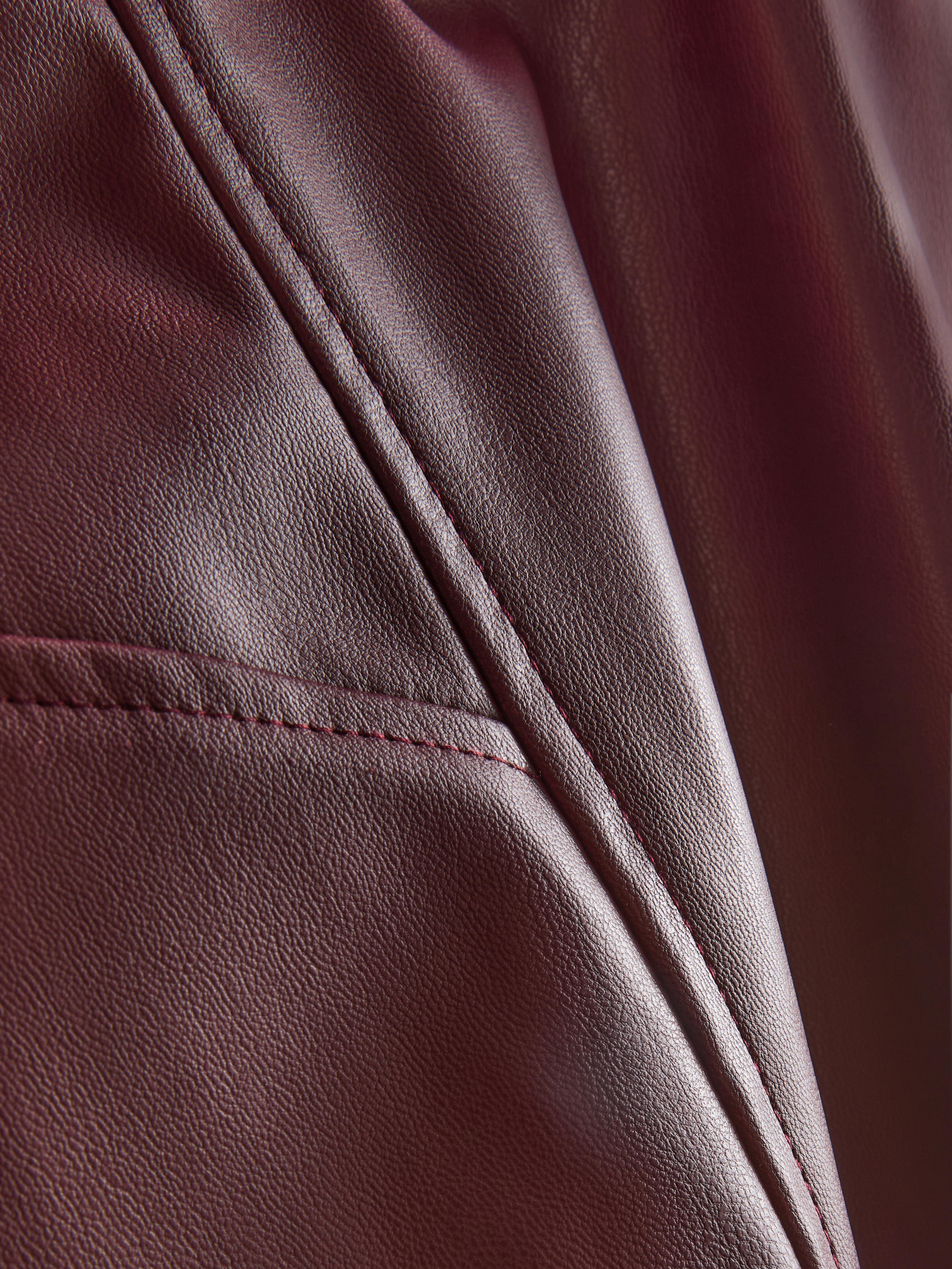 Faux Leather Mini Skirt