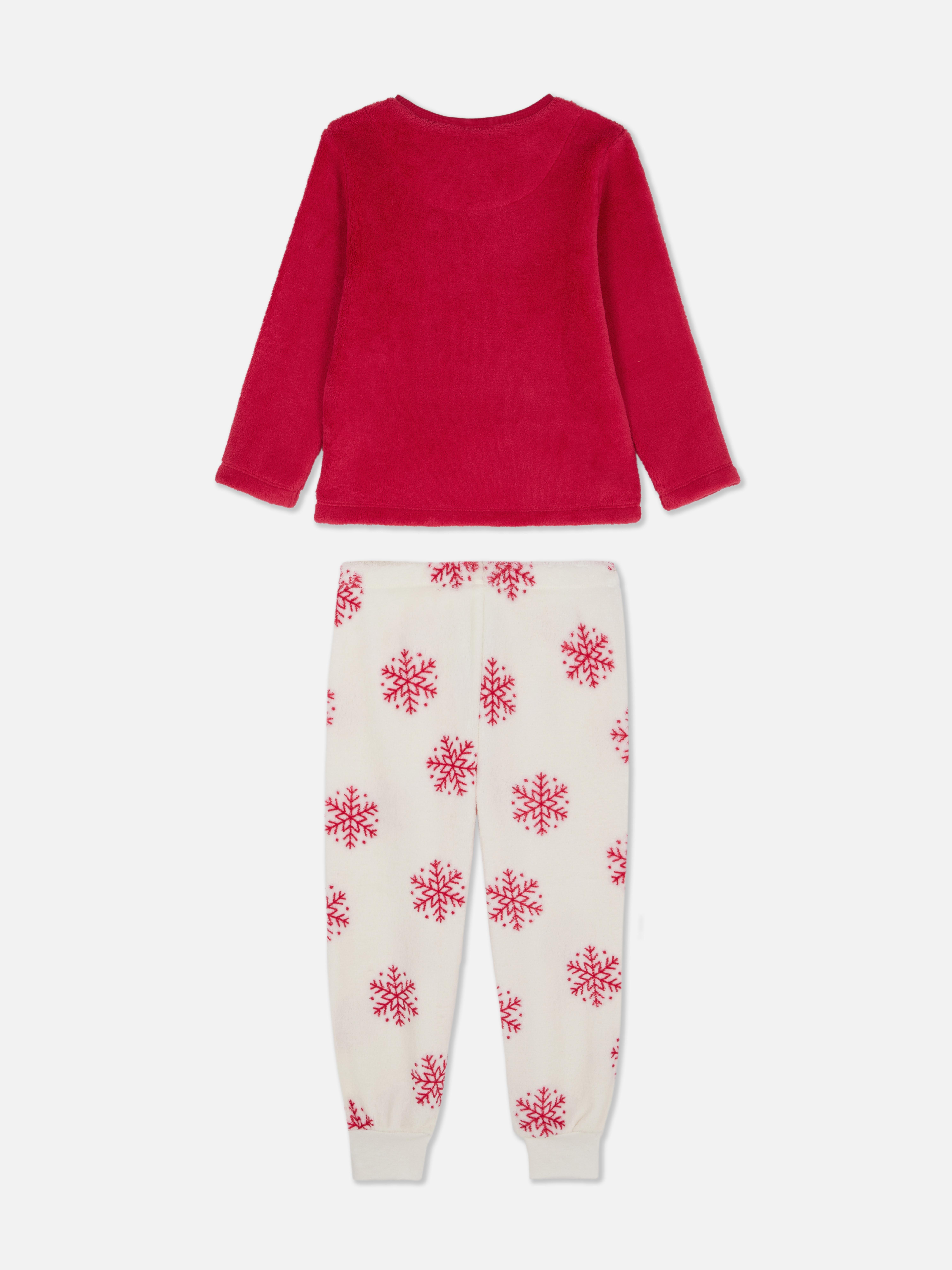 1.5-8yrs | Christmas Unicorn Graphic Fleece Pyjamas