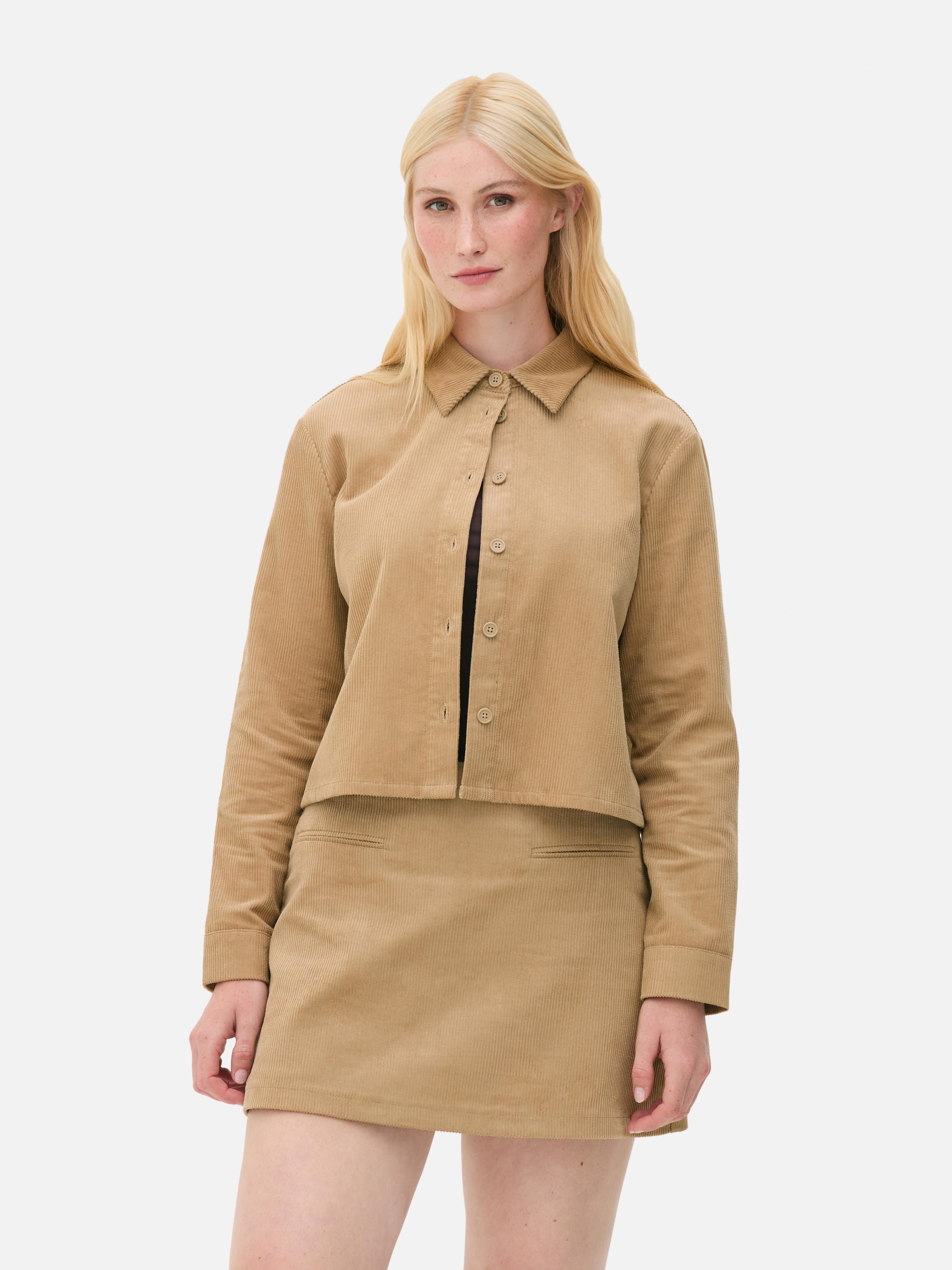 Cropped Cord Shirt