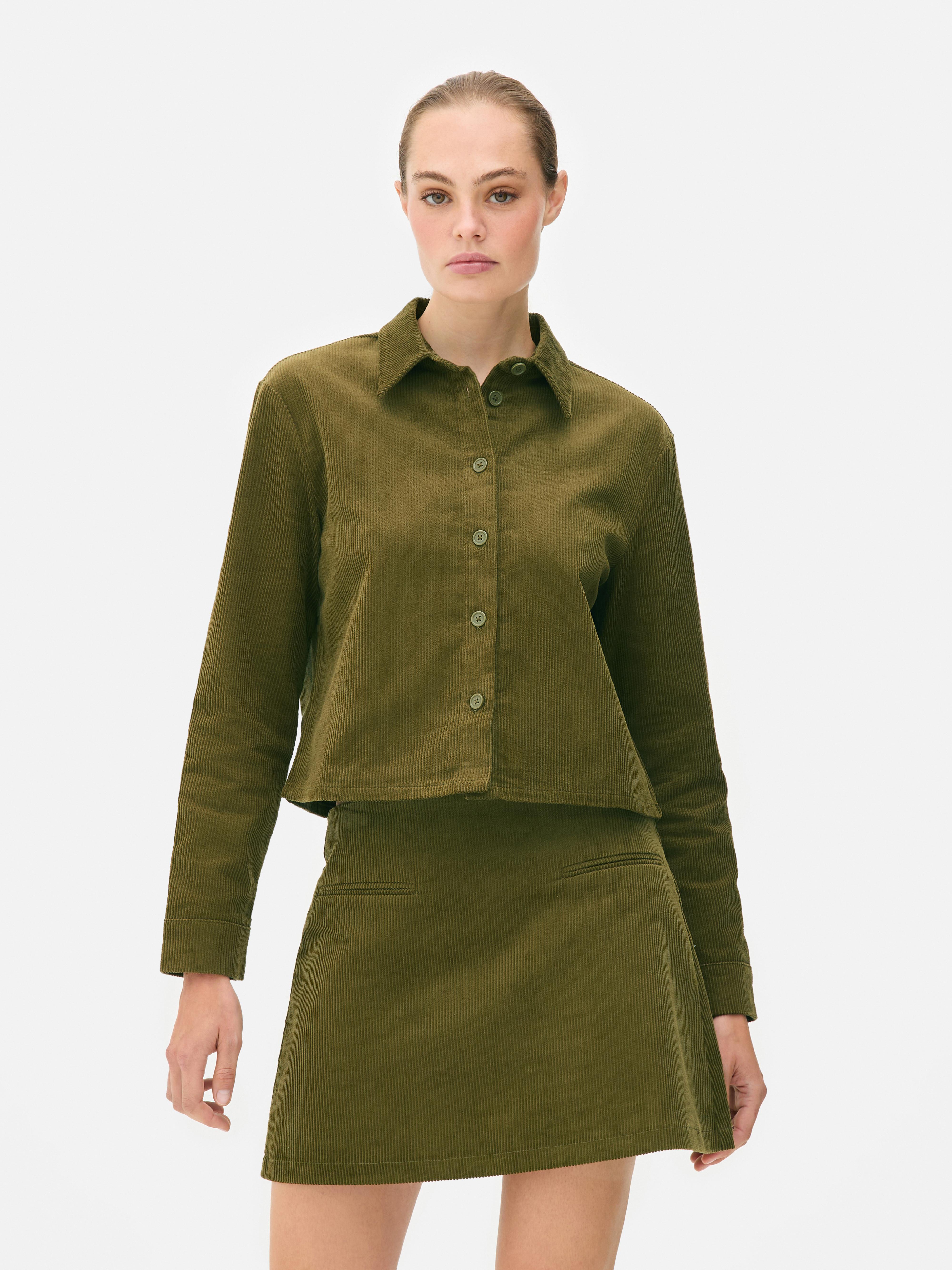 Cropped Cord Shirt
