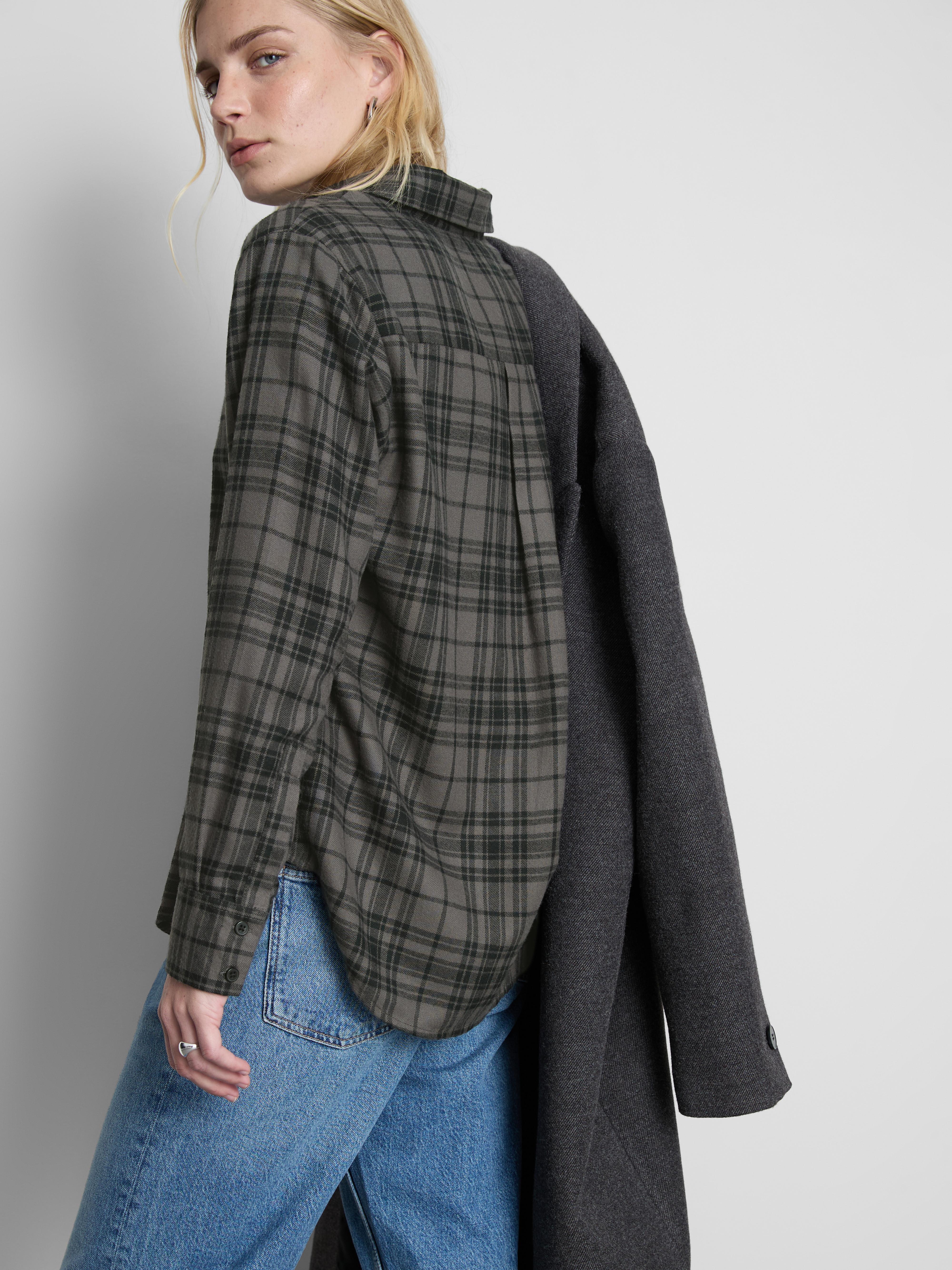 Women's Charcoal Classic Check Shirt