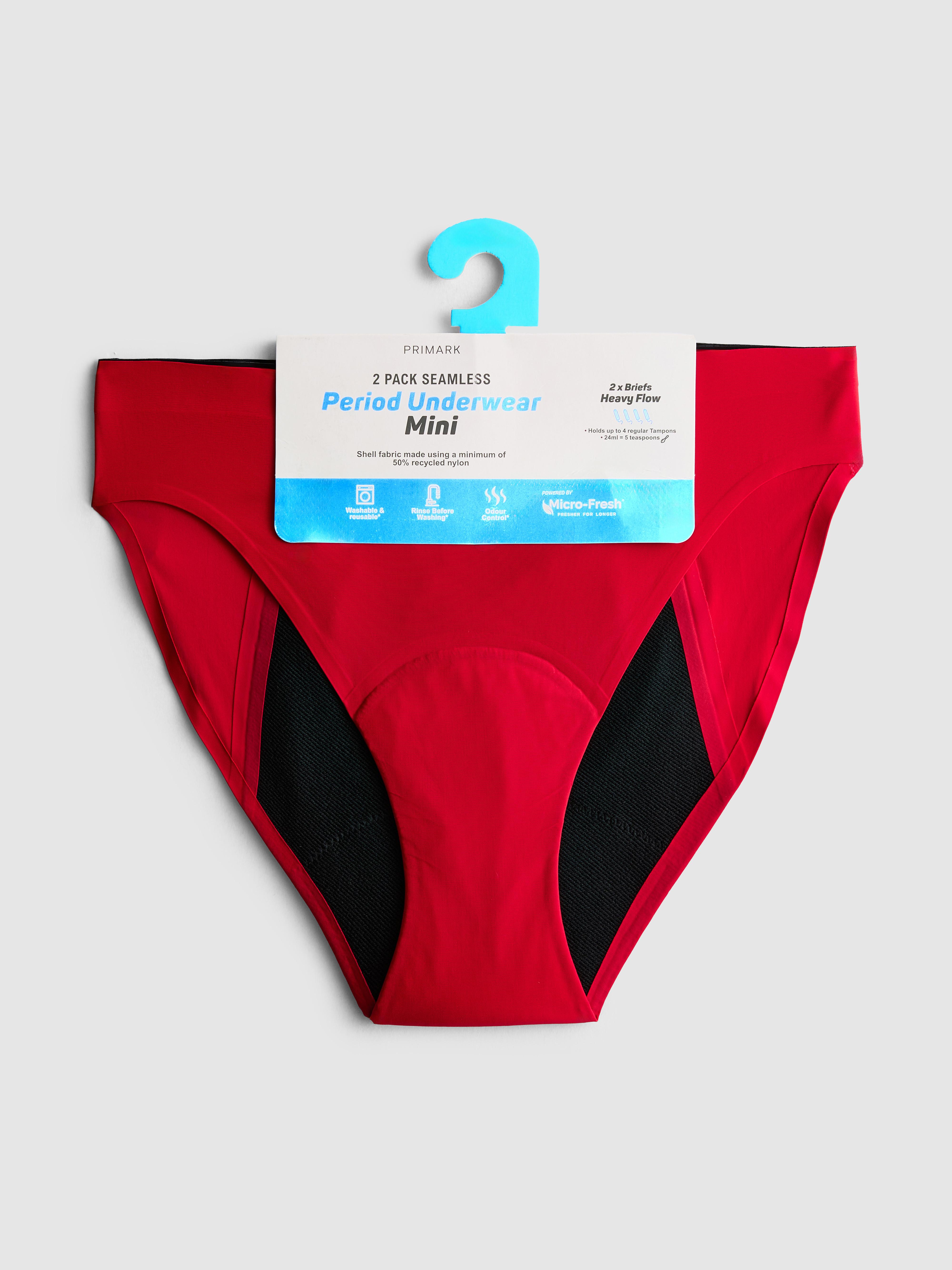 2pk Mini Brief Period Pants