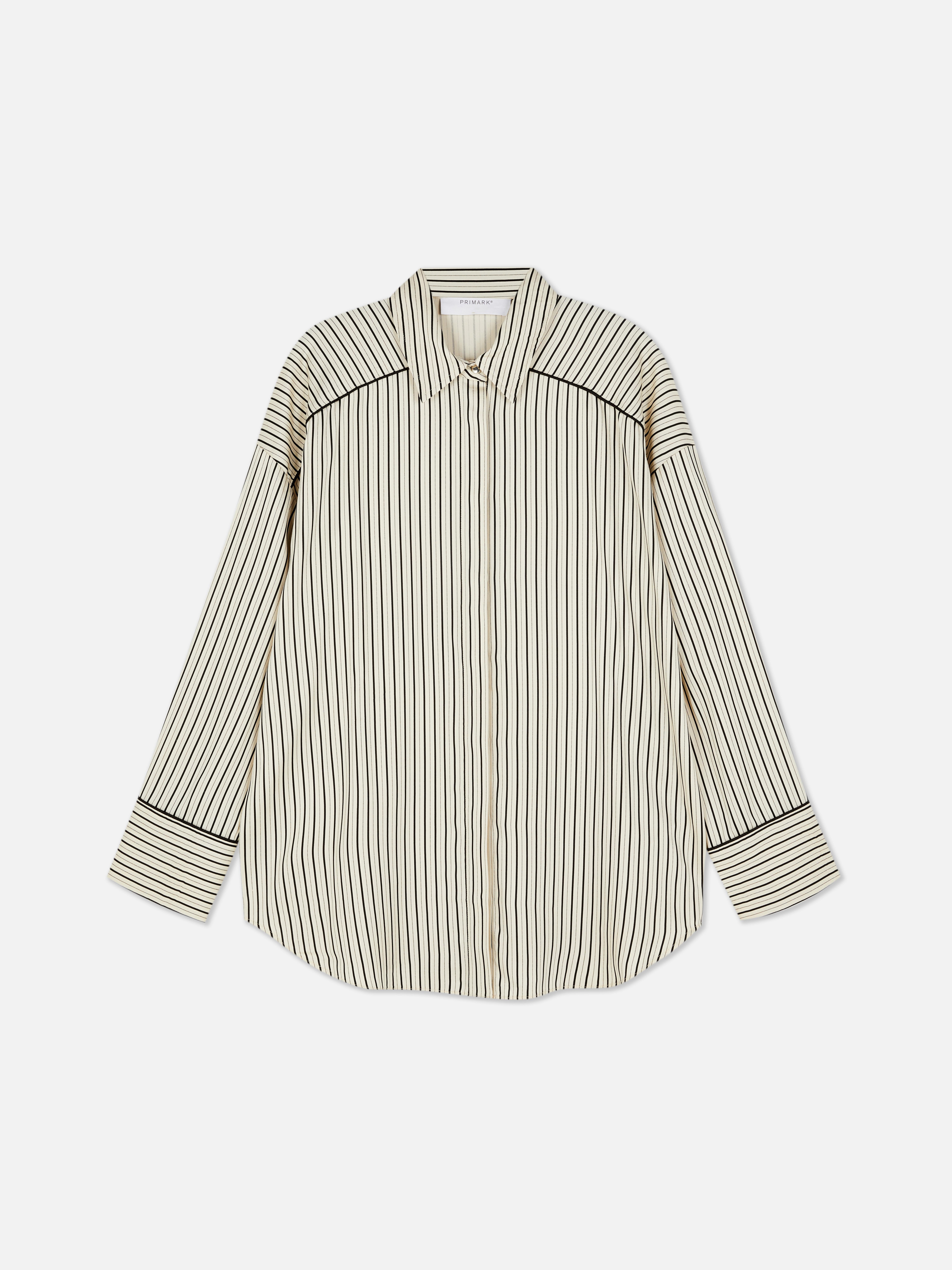 Camisa de corte boyfriend a rayas