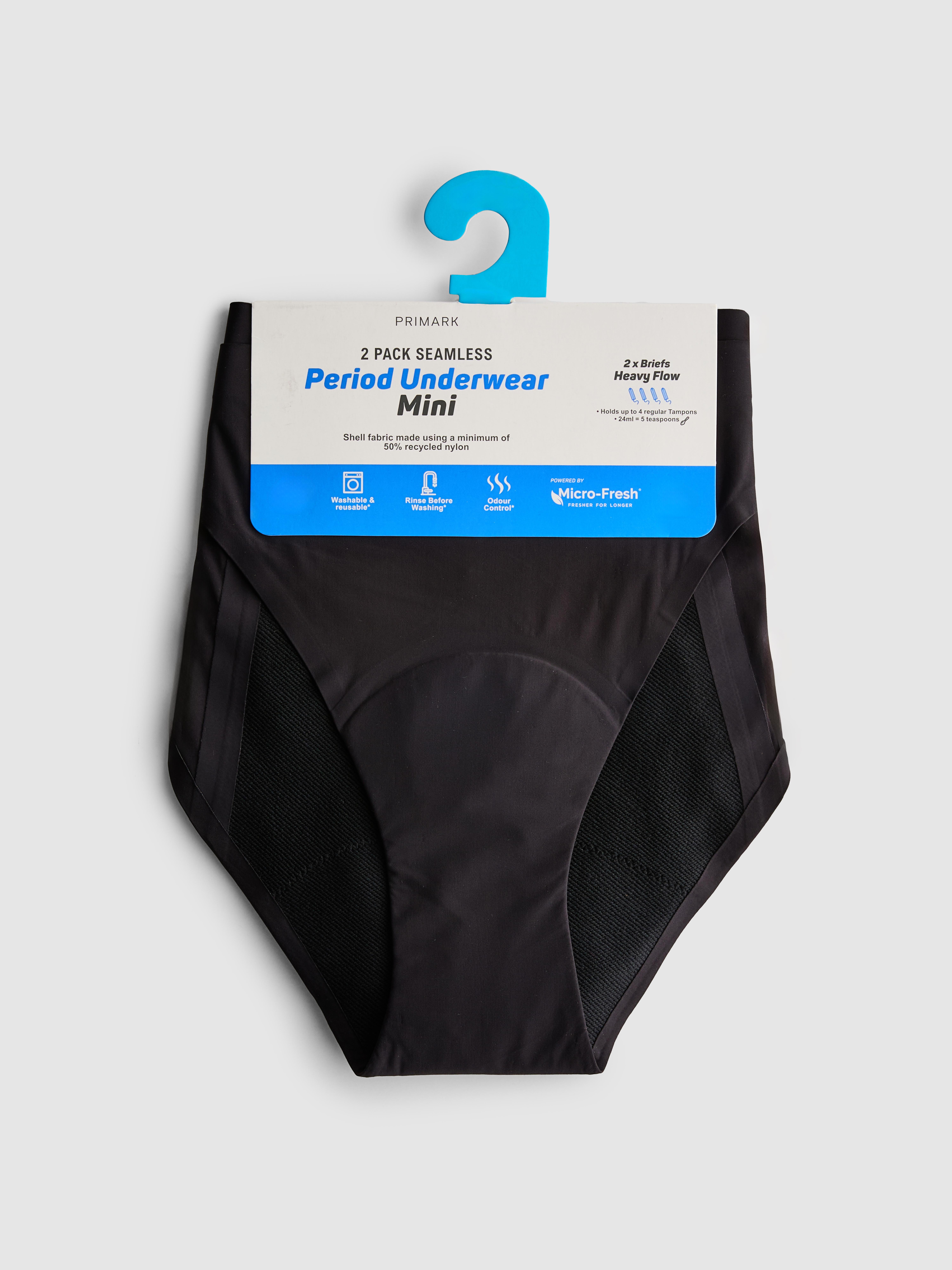 2pk Seamless Mini Brief Period Pants