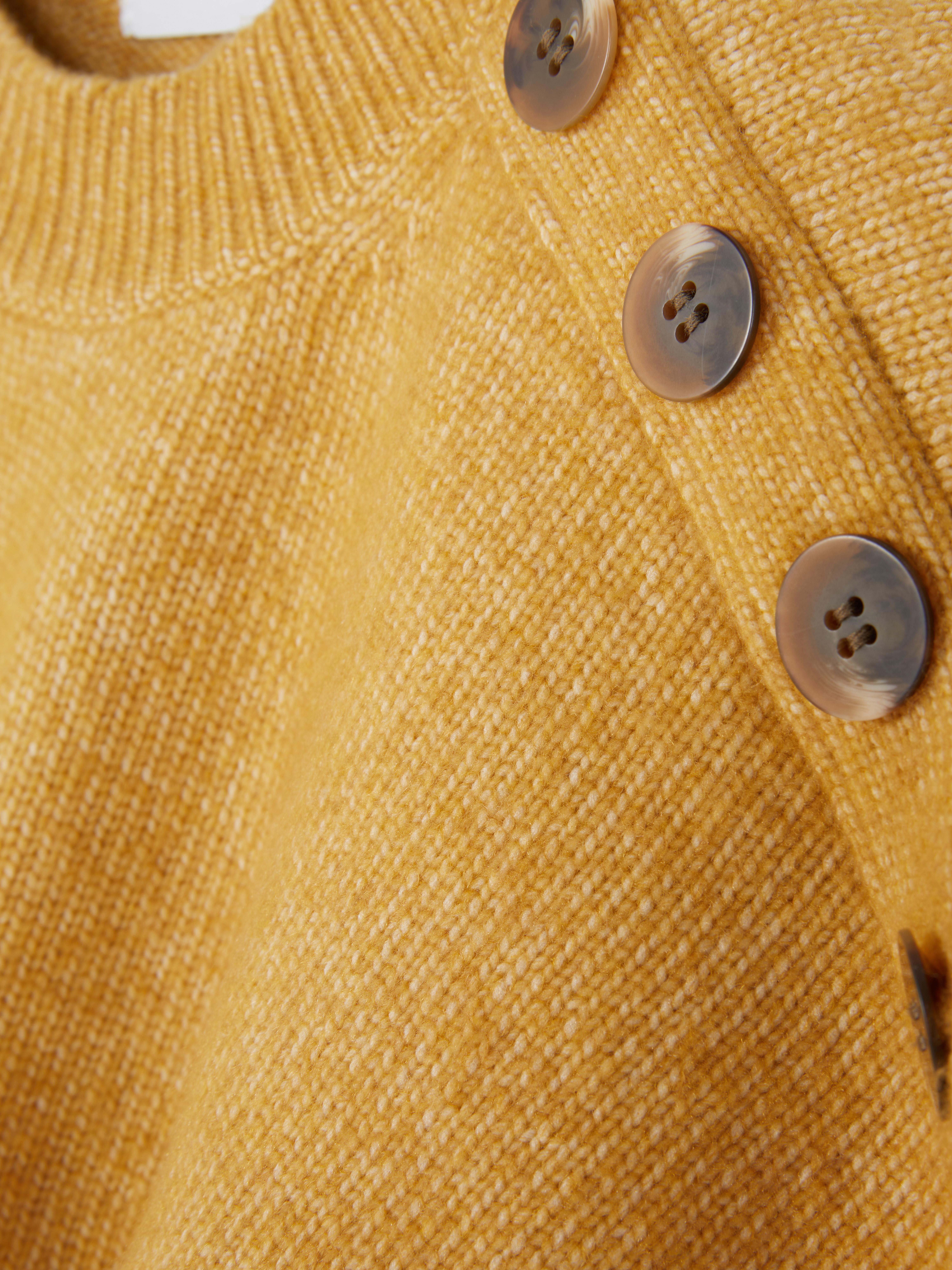 Button Detail Crew Neck Jumper